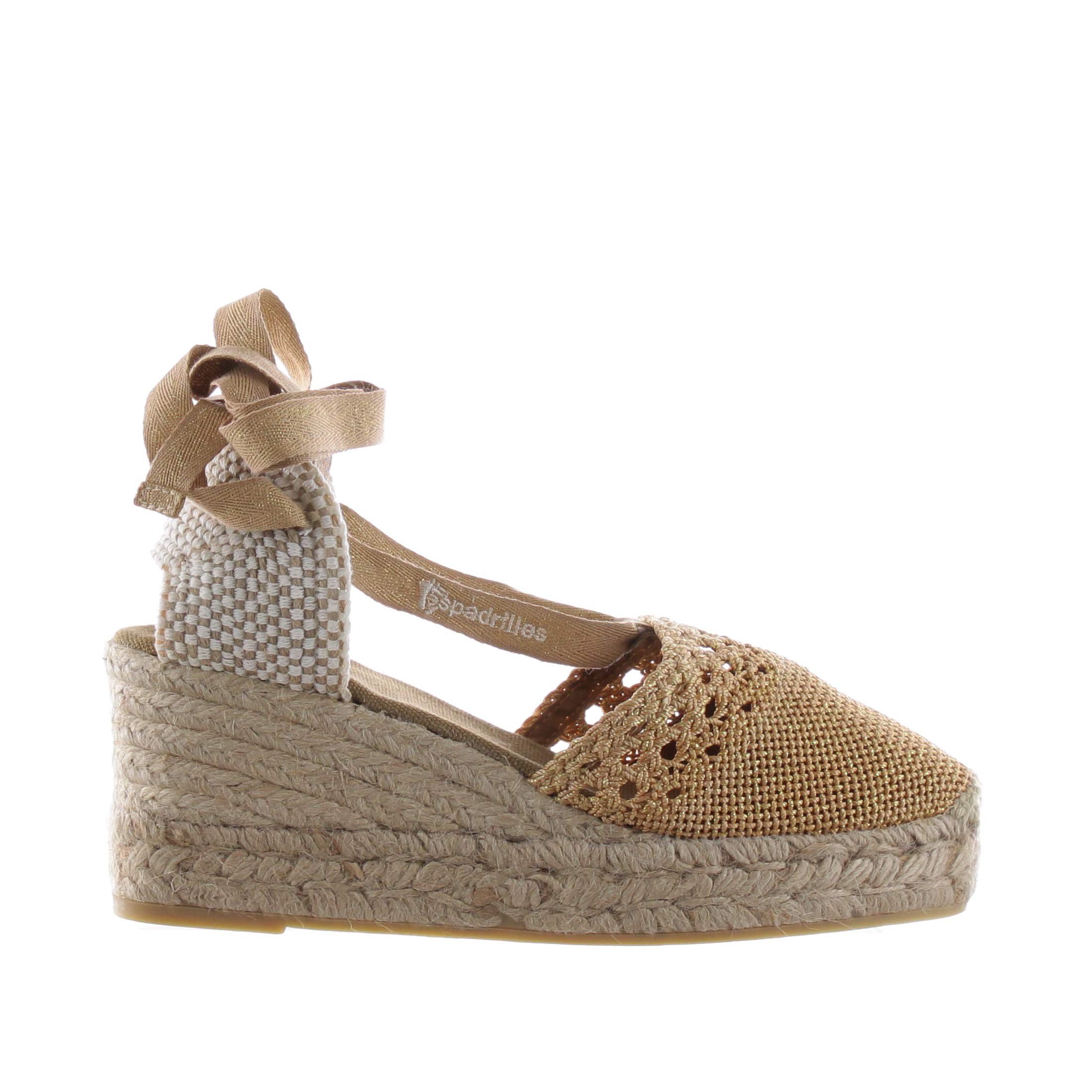 Espadrilles espadrilles valenciana arte in tessuto lurex da donna