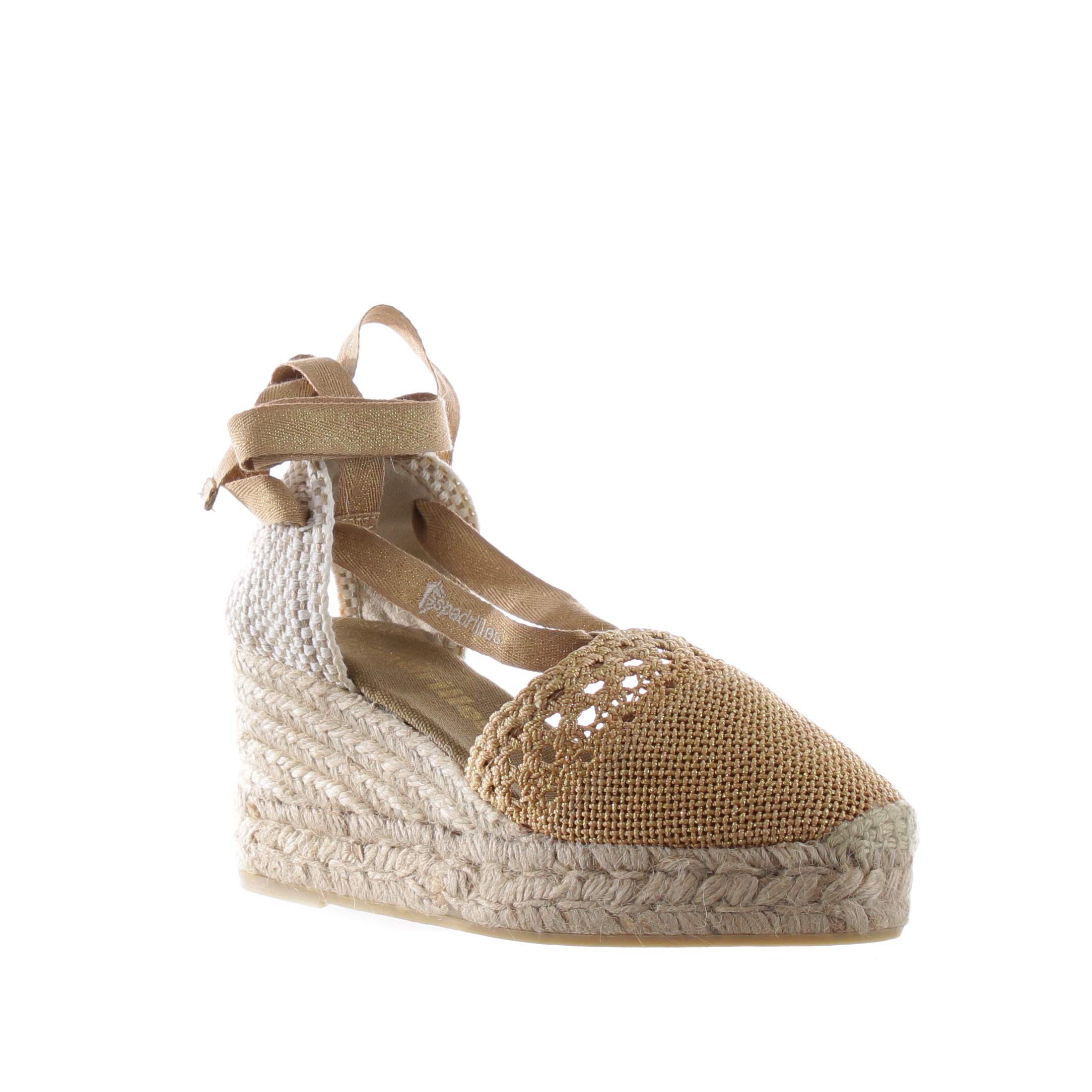 Espadrilles espadrilles valenciana arte in tessuto lurex da donna