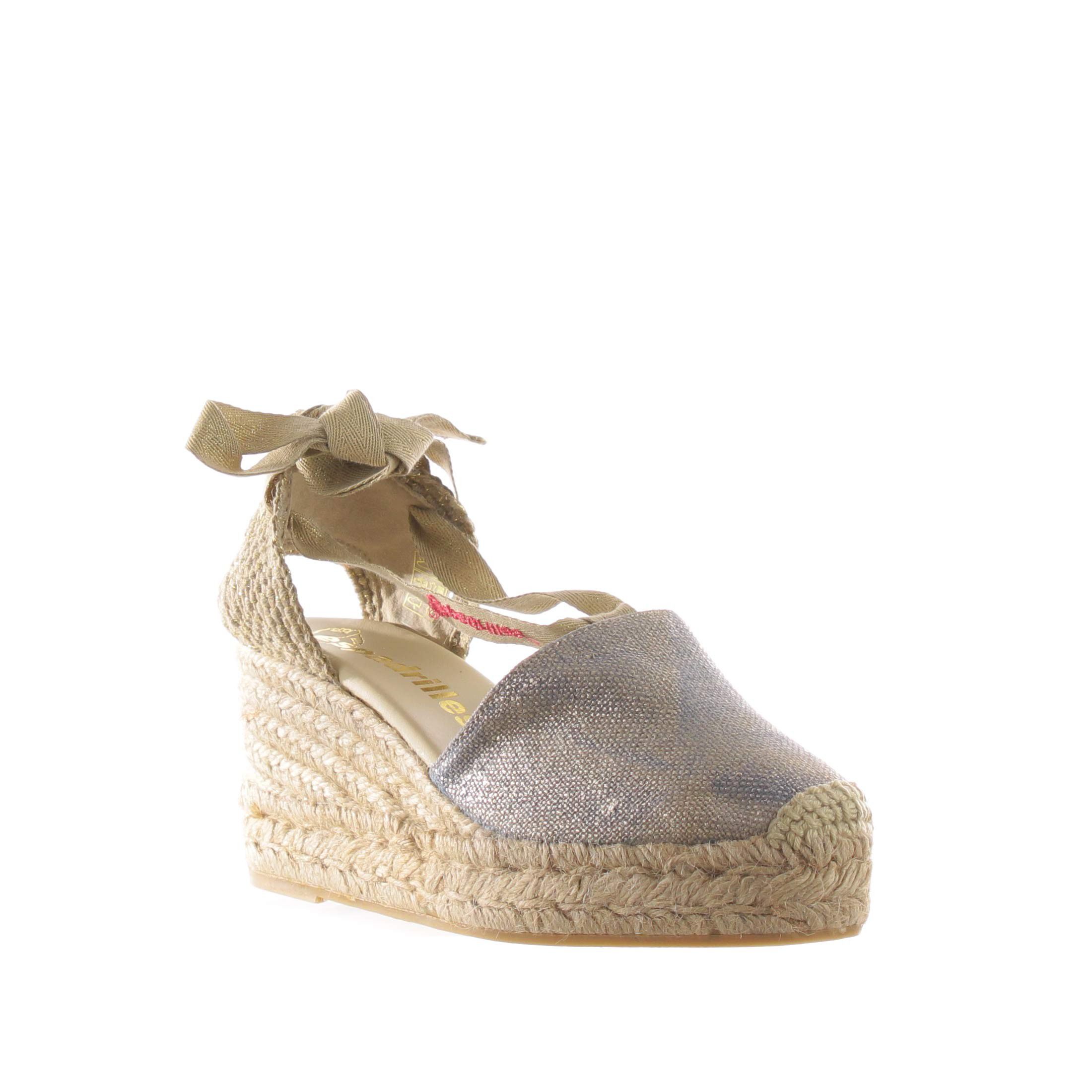 Espadrilles espadrilles valenciana kaome in tessuto lurex da donna