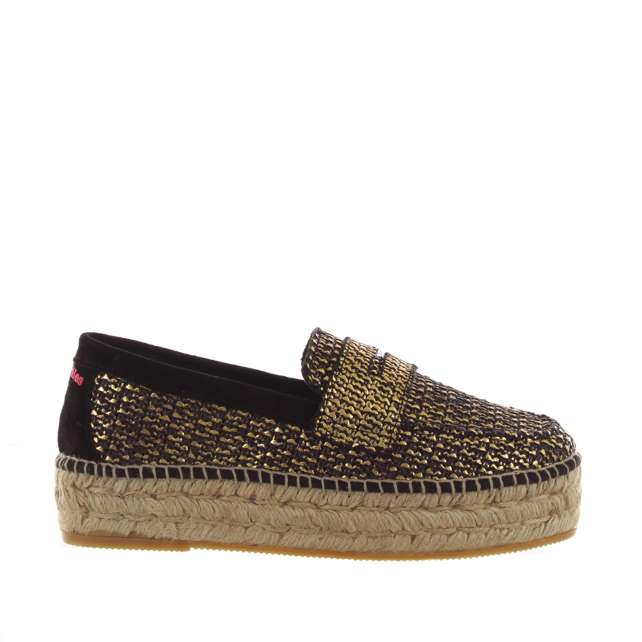 Espadrilles mocassino dona met in camoscio da donna