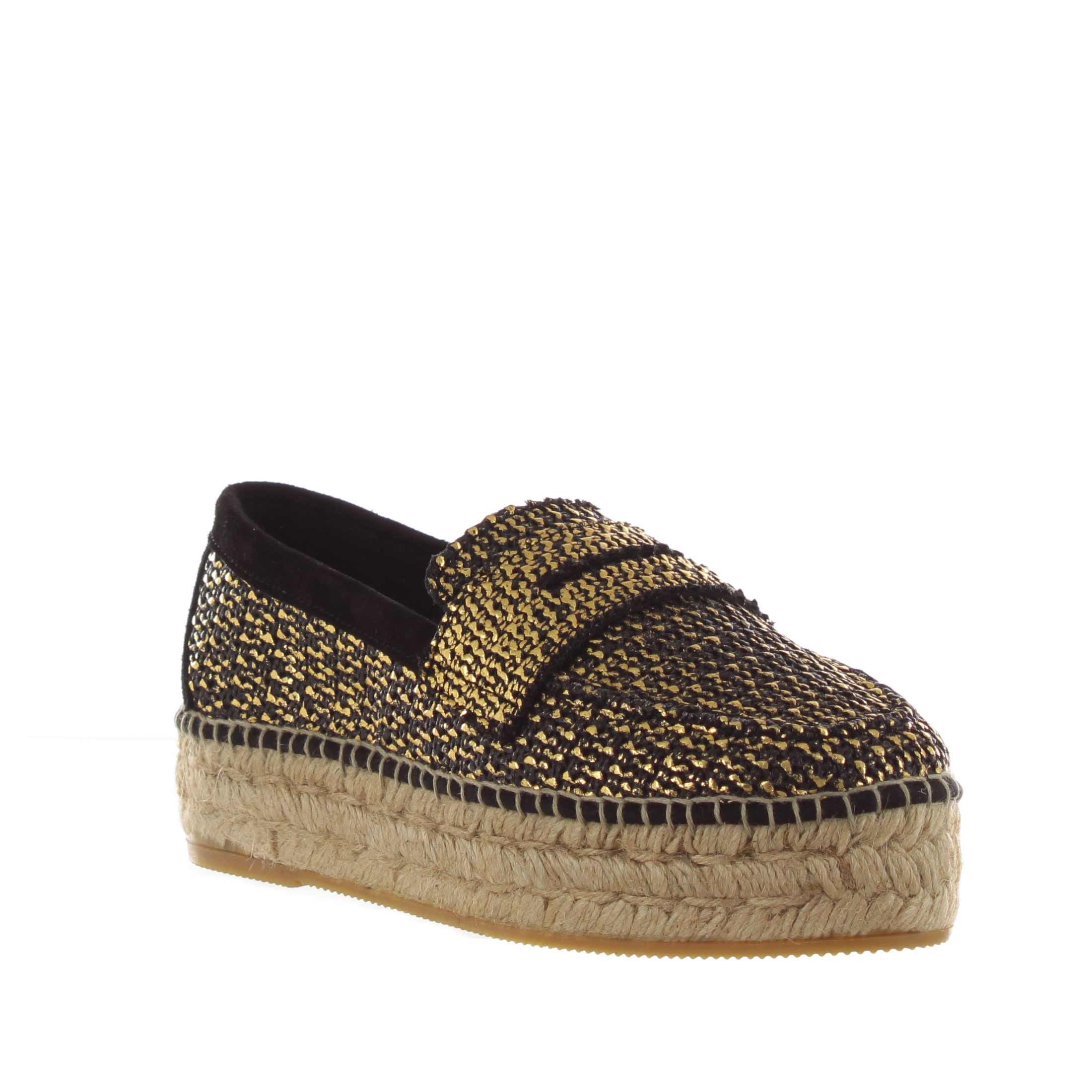 Espadrilles mocassino dona met in camoscio da donna