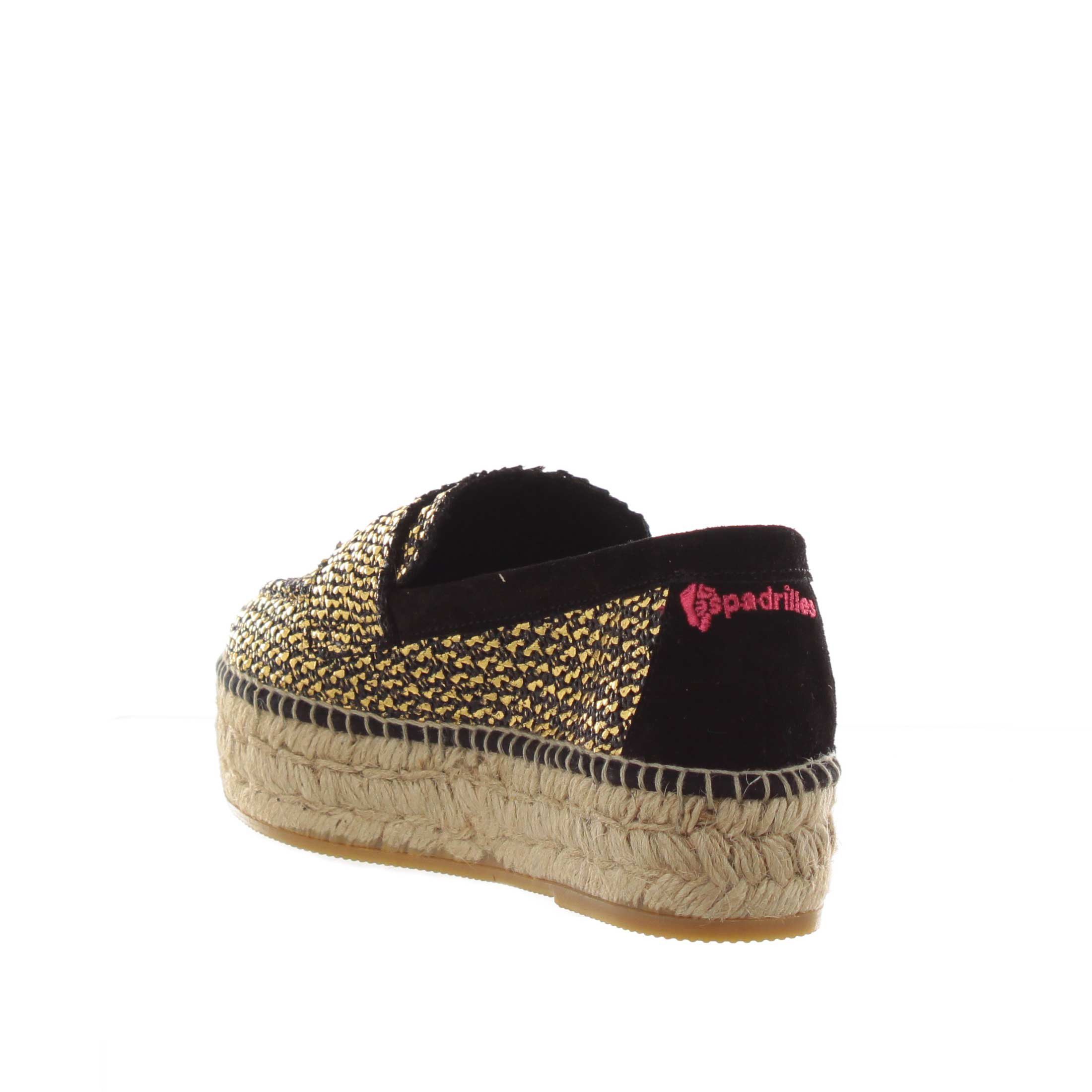 Espadrilles mocassino dona met in camoscio da donna
