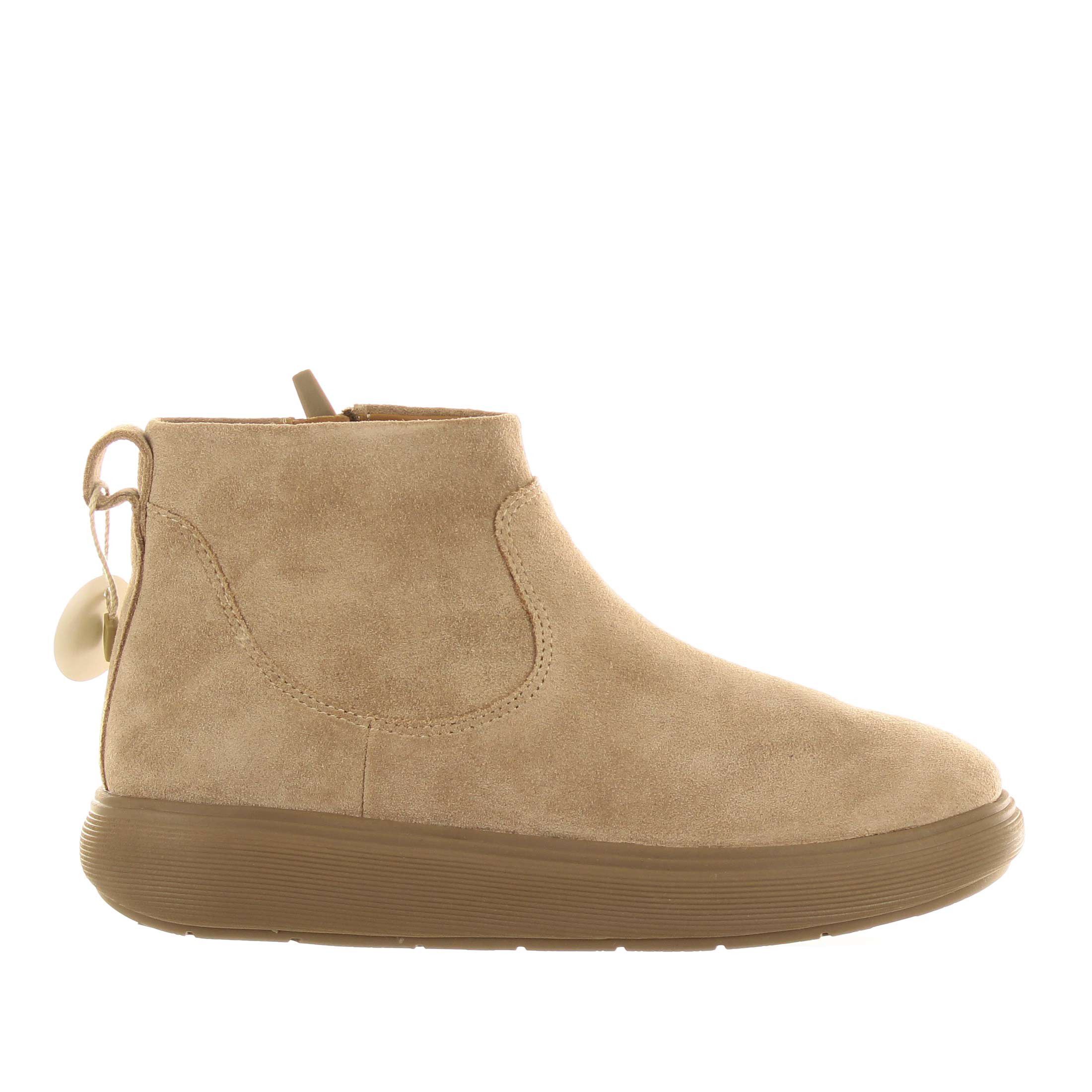 Fitflop stivaletto iq-comff in camoscio con zip da donna