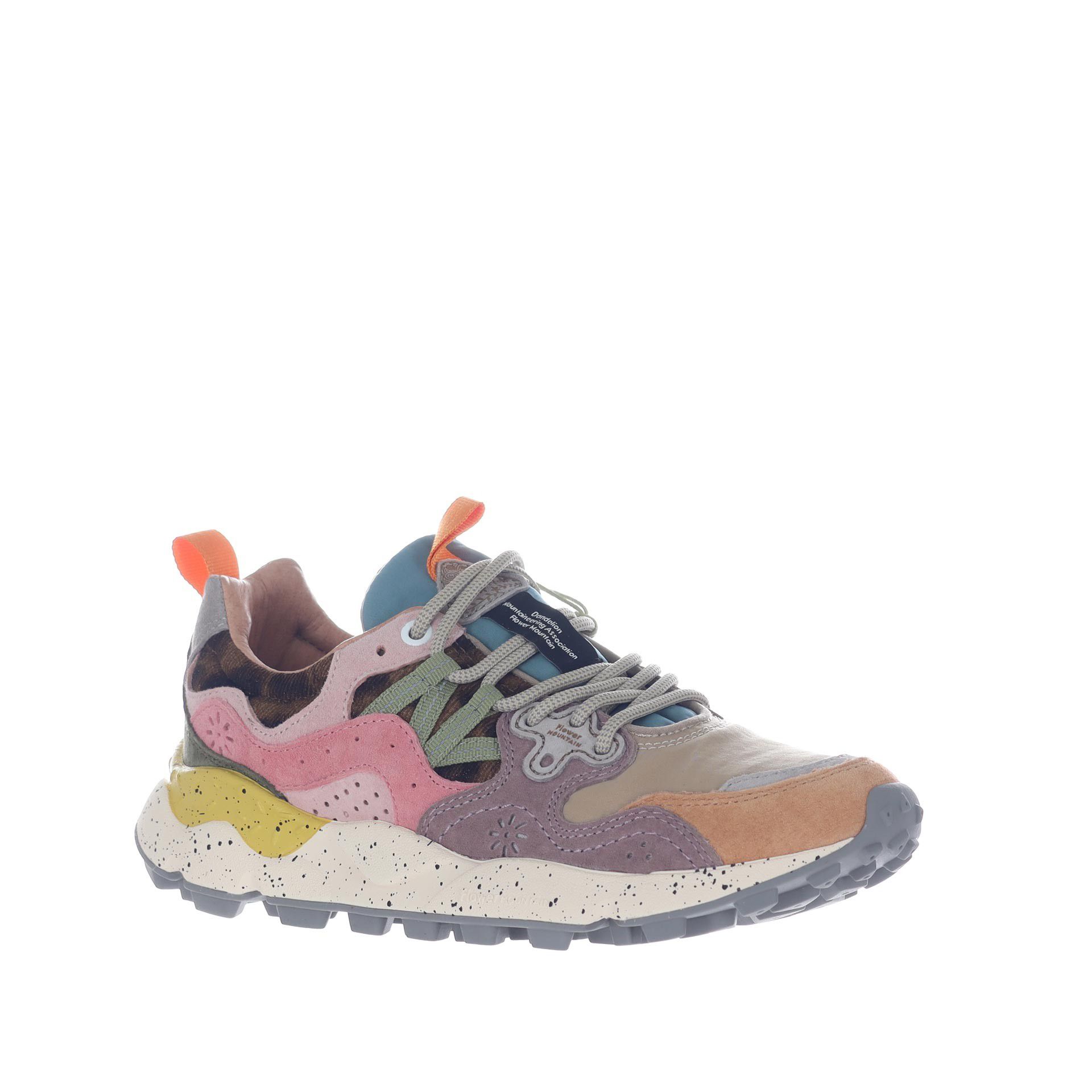 Flower mountain sneaker yamano 3 in suede e nylon da donna