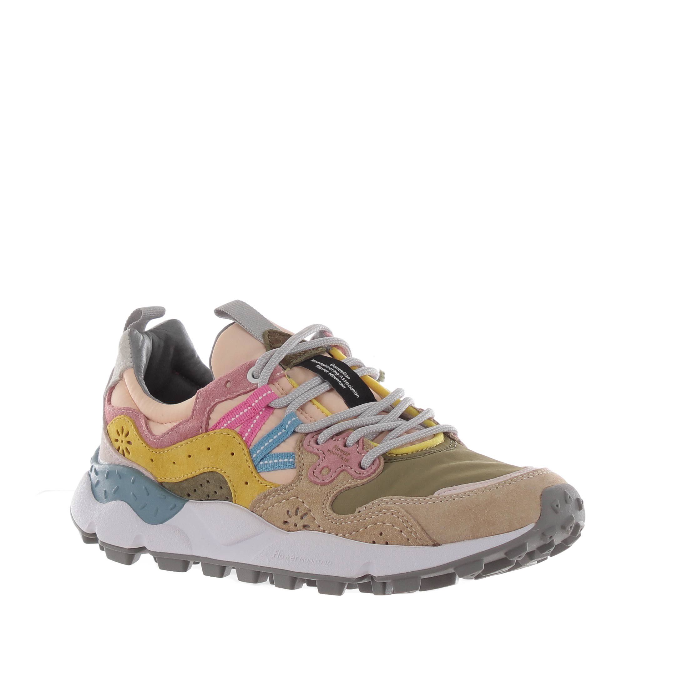 Flower mountain sneaker yamano 3 in suede e nylon da donna