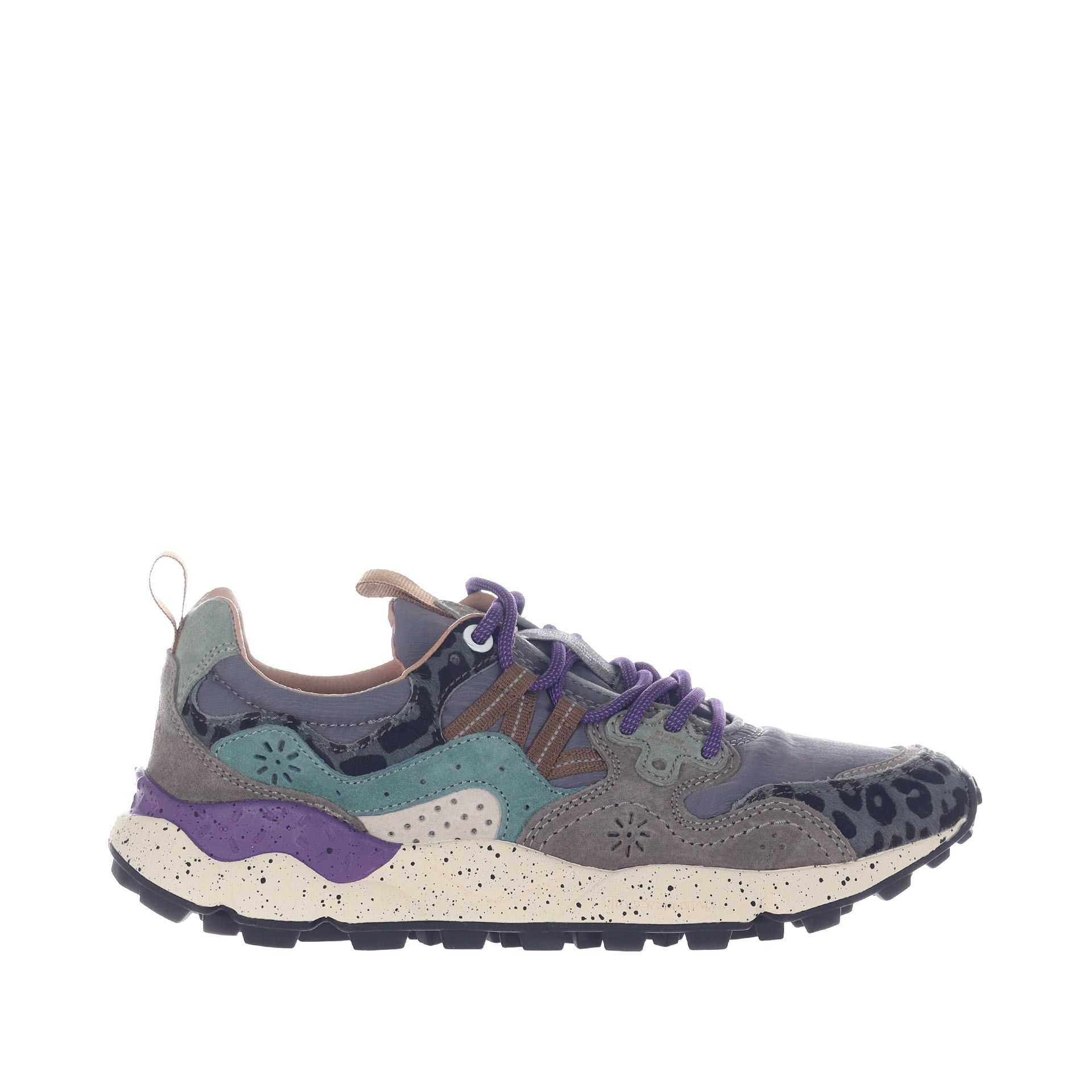 Flower mountain sneaker yamano 3 in suede e nylon da donna