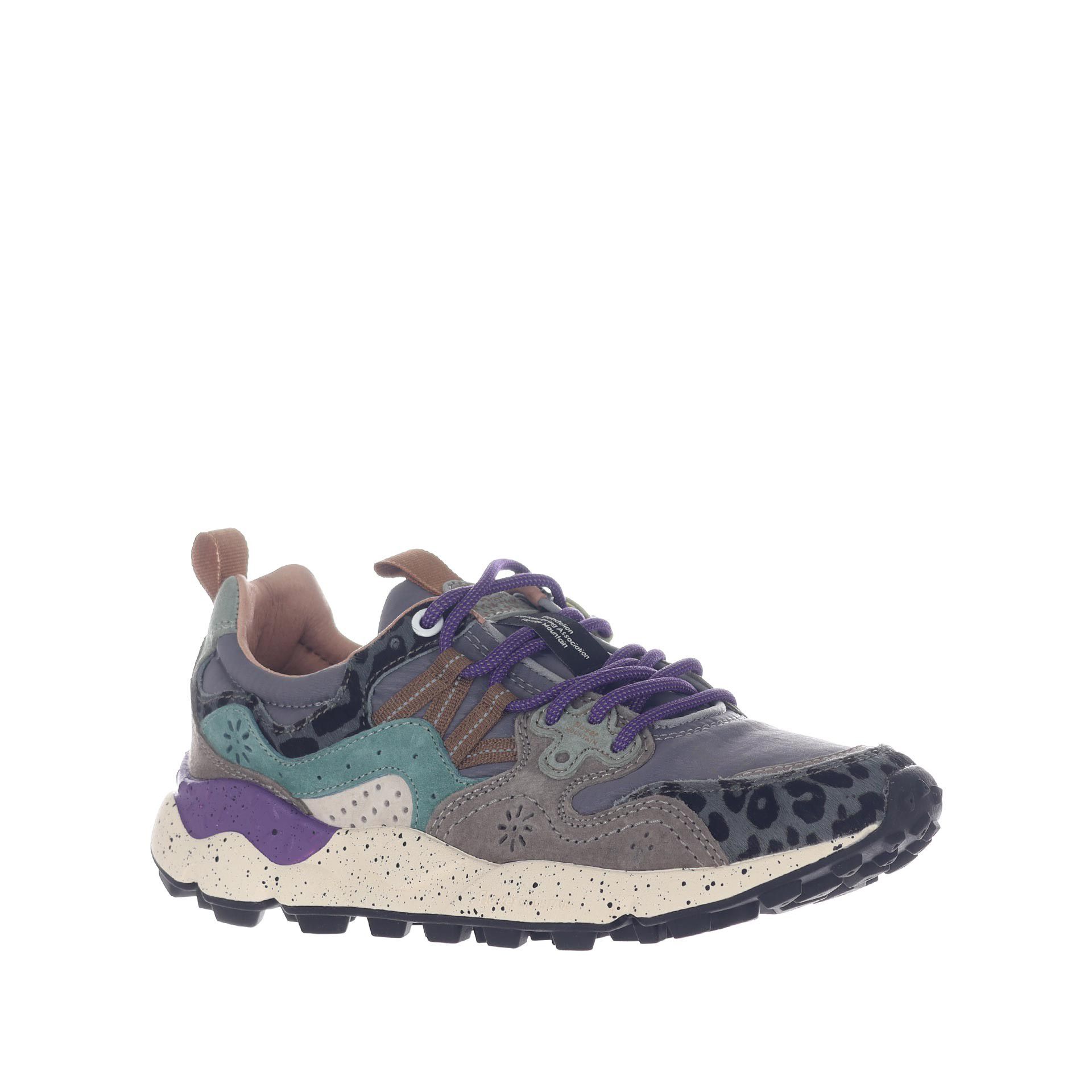 Flower mountain sneaker yamano 3 in suede e nylon da donna