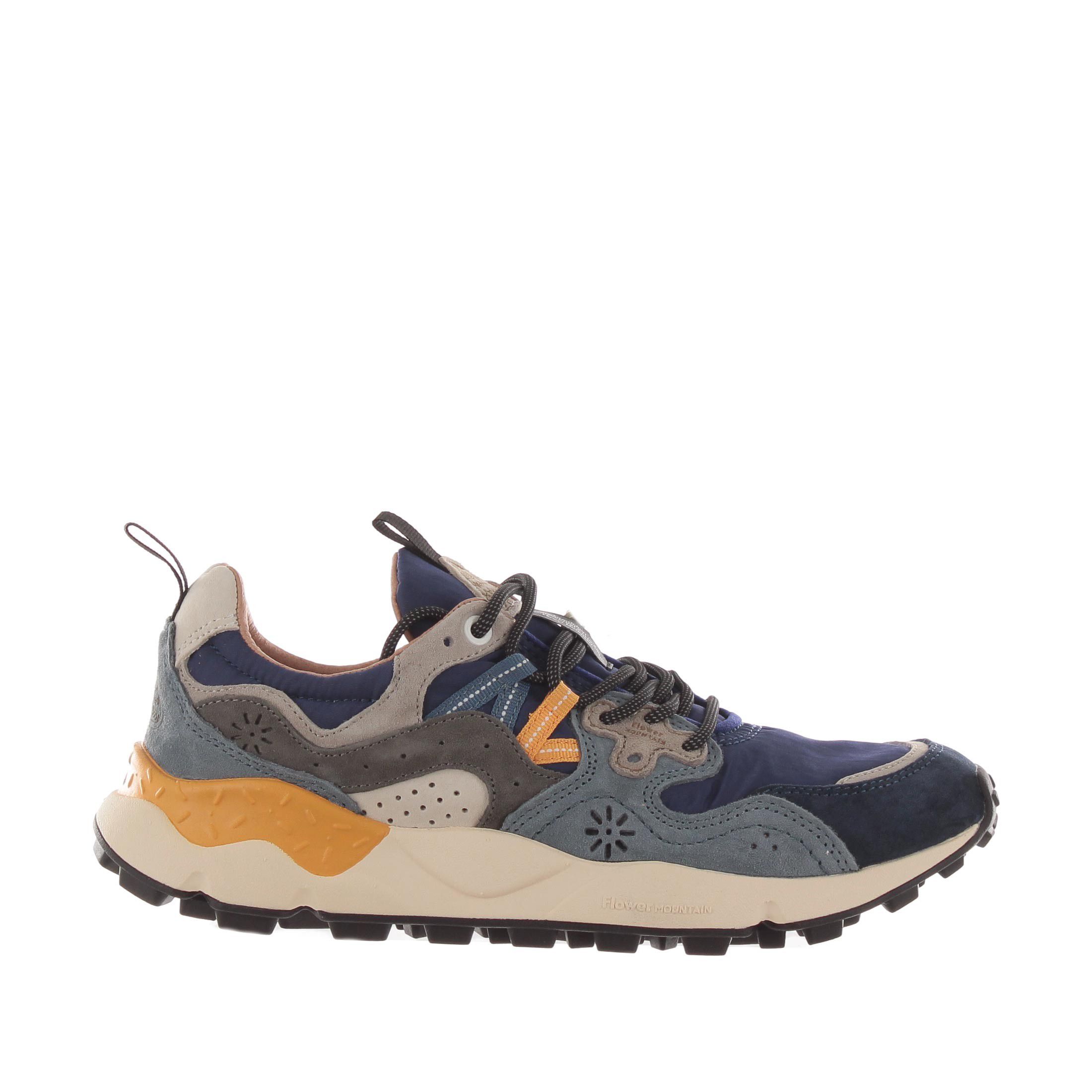 Flower mountain sneaker yamano 3 in suede e nylon da uomo