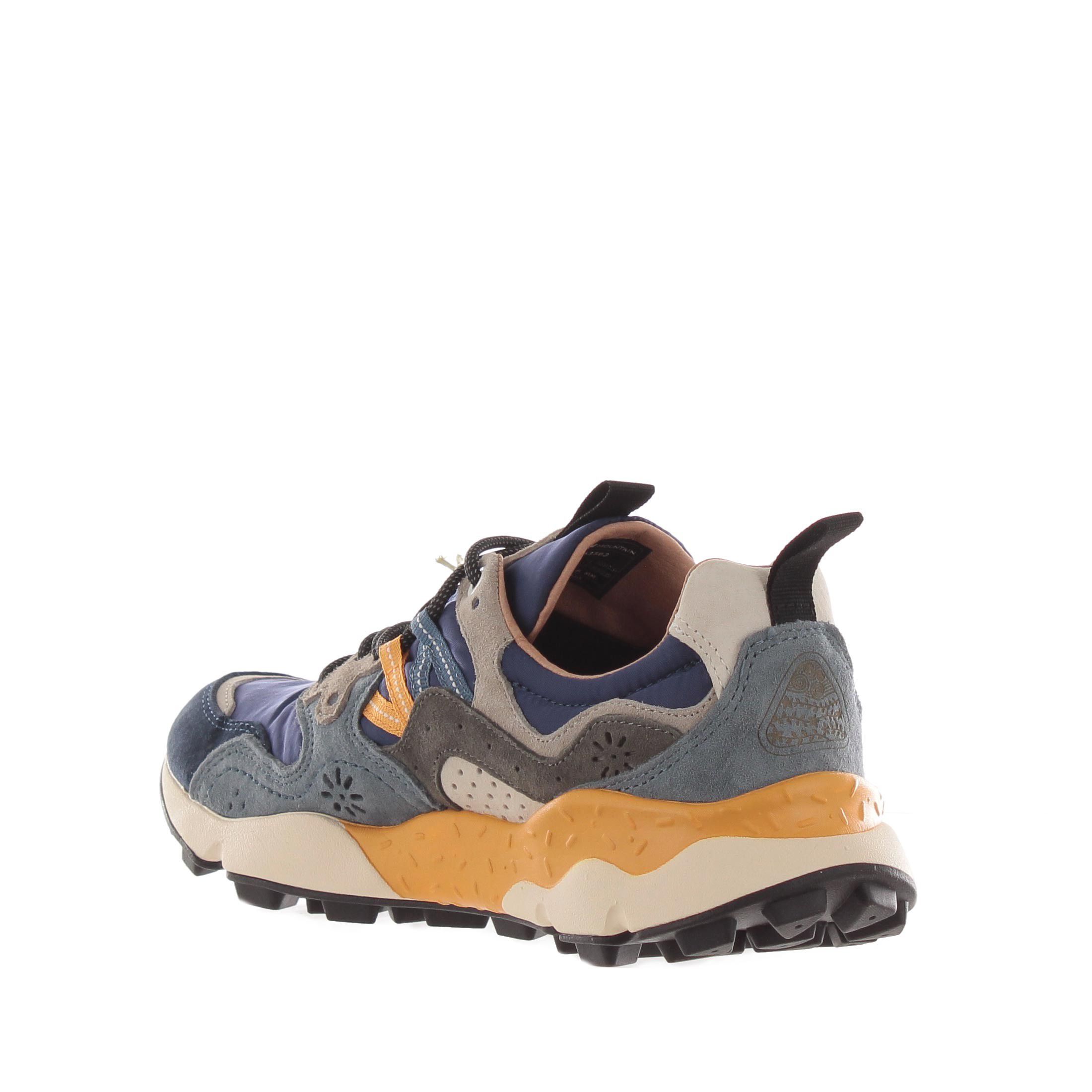 Flower mountain sneaker yamano 3 in suede e nylon da uomo