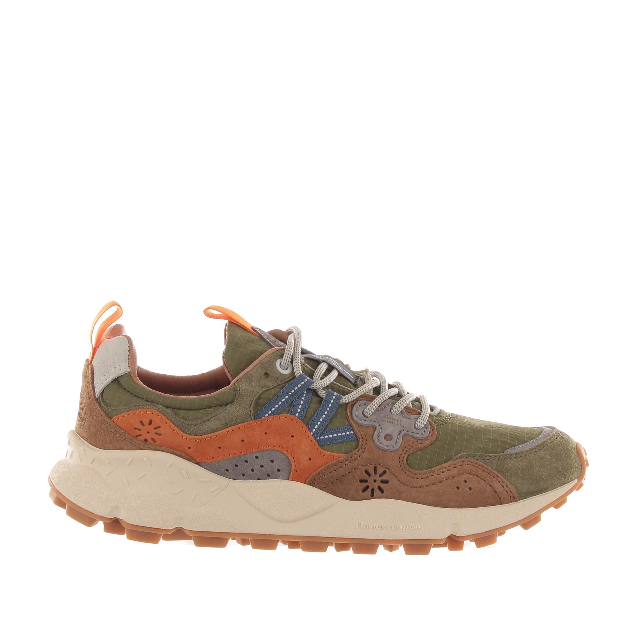 Flower mountain sneaker yamano 3 in suede e nylon da uomo
