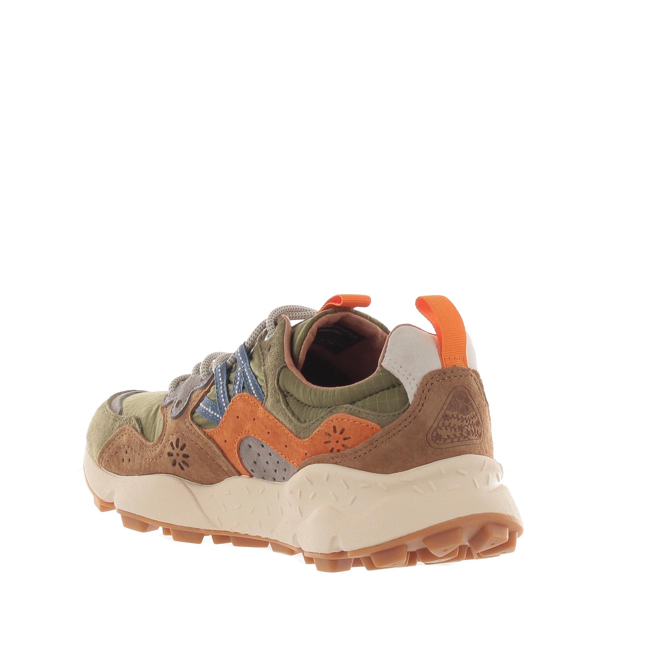 Flower mountain sneaker yamano 3 in suede e nylon da uomo
