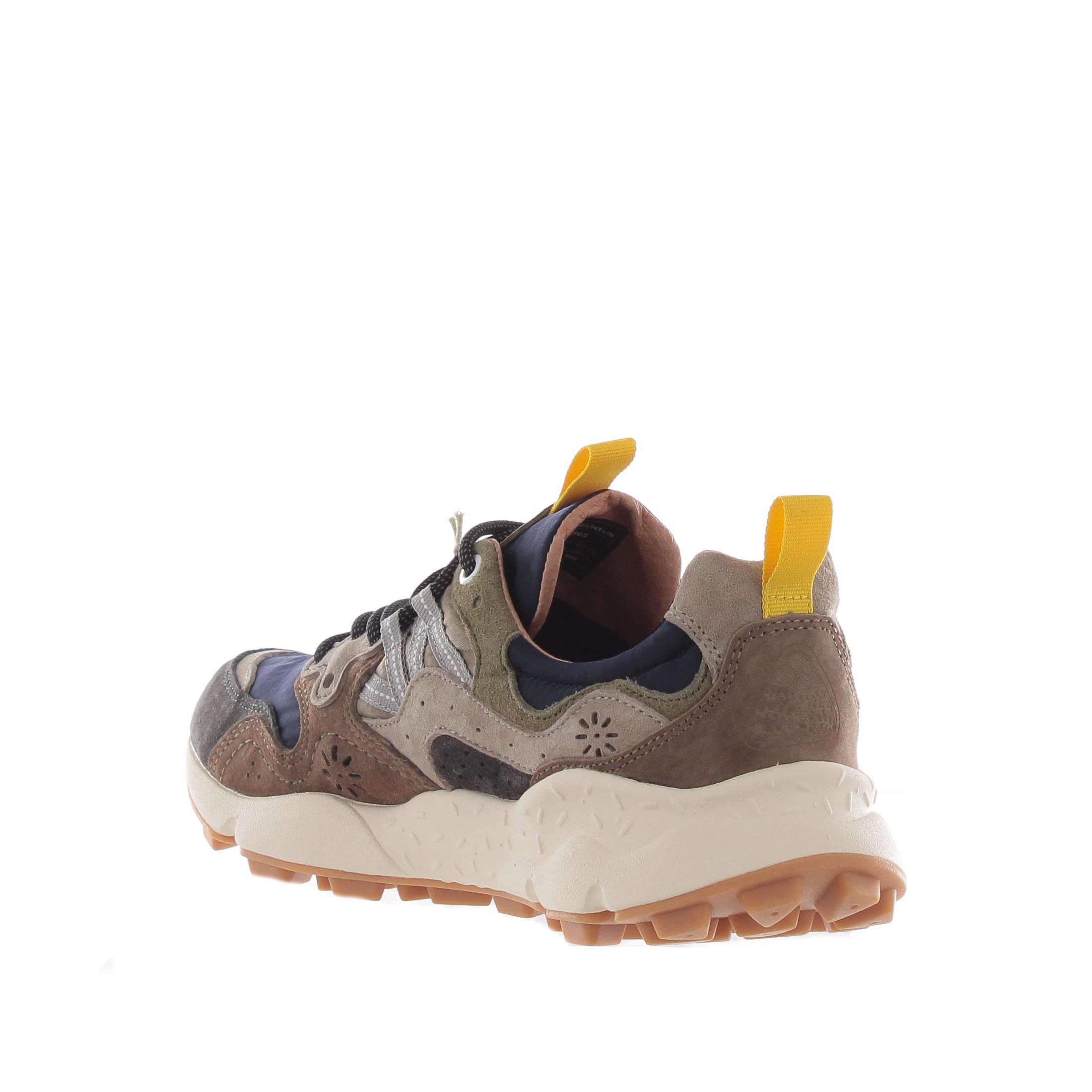 Flower mountain sneaker yamano 3 in suede e nylon da uomo