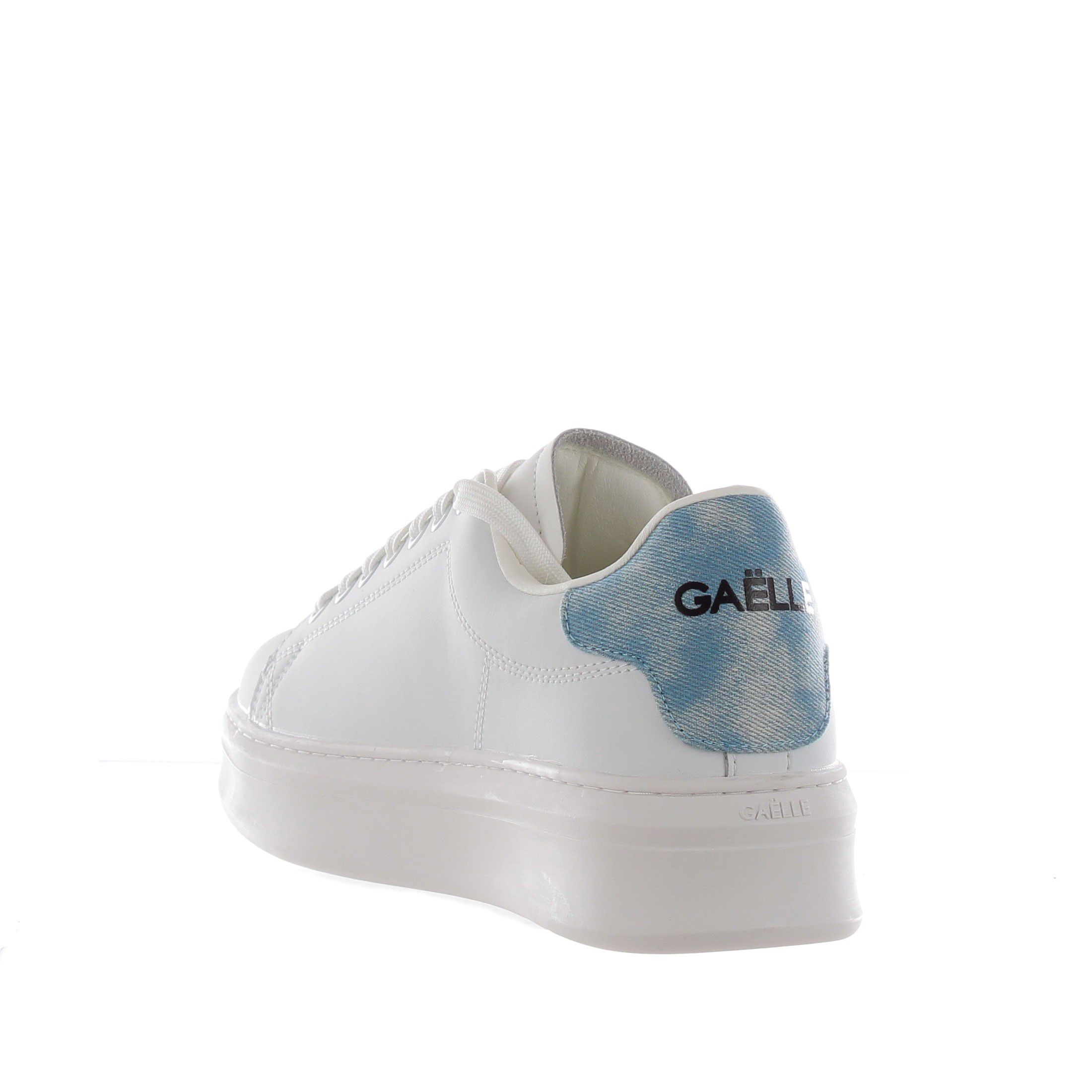 Gaëlle paris sneaker addict con patch rubber in denim da uomo