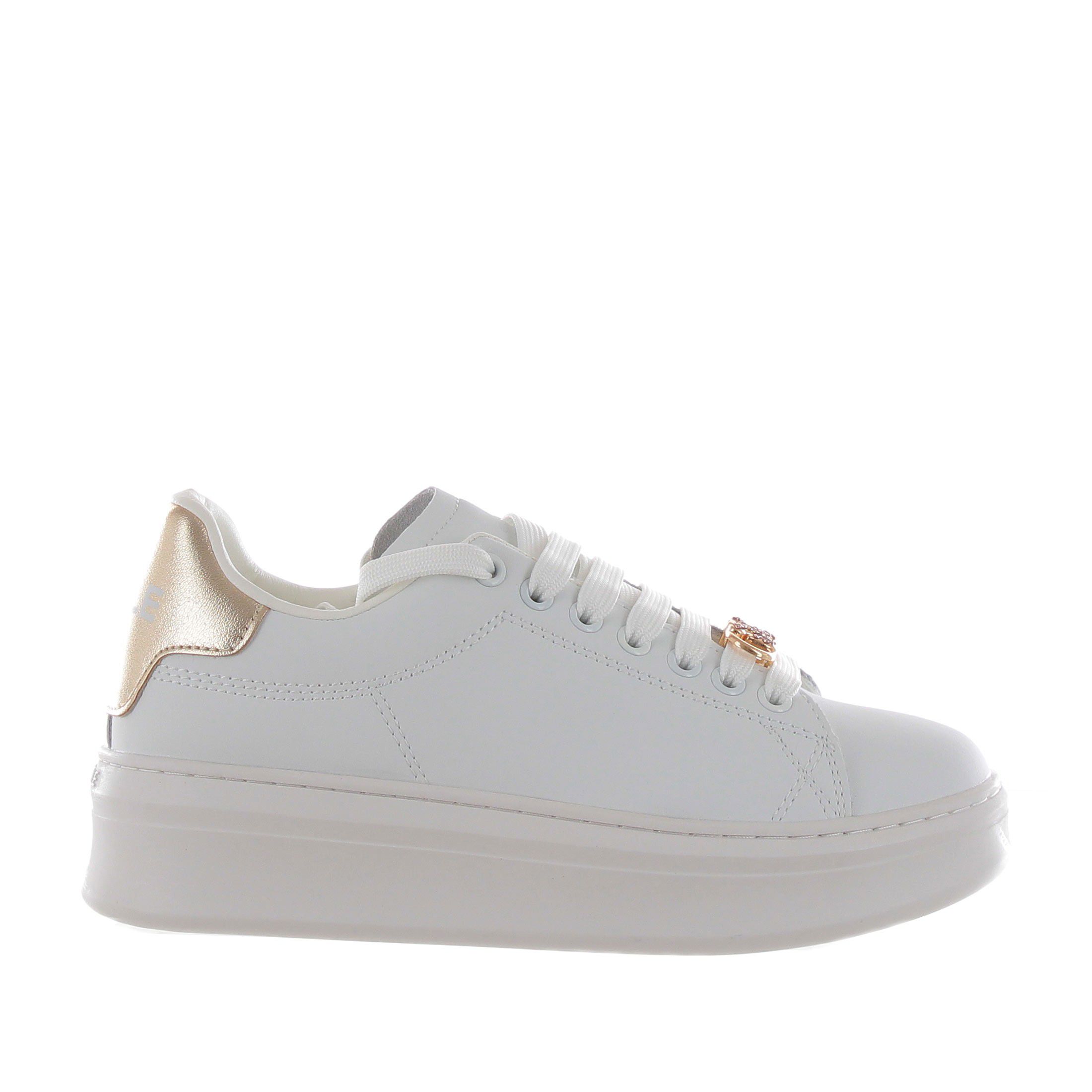 Gaëlle paris sneaker addict con tallone in ecopelle laminato da donna