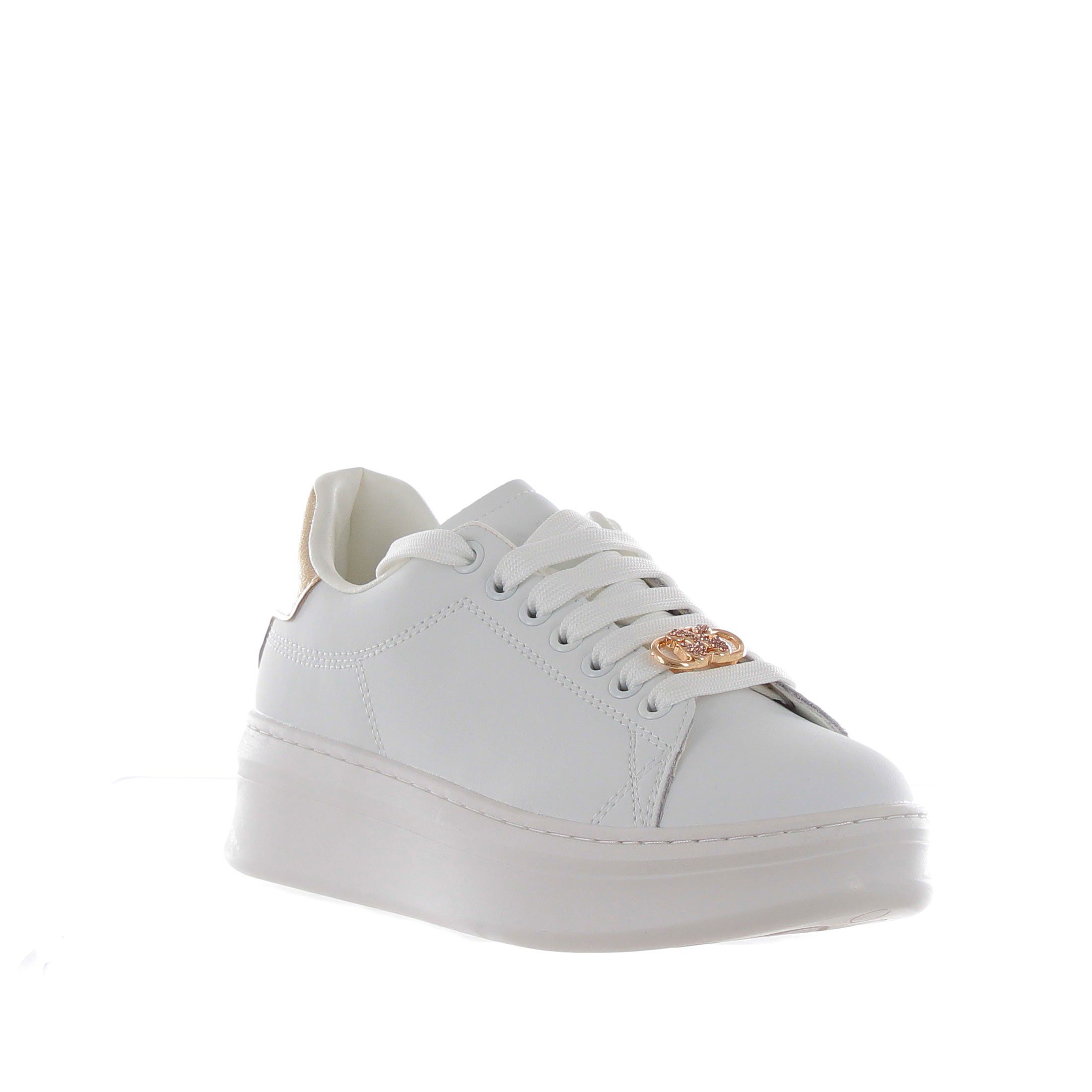 Gaëlle paris sneaker addict con tallone in ecopelle laminato da donna