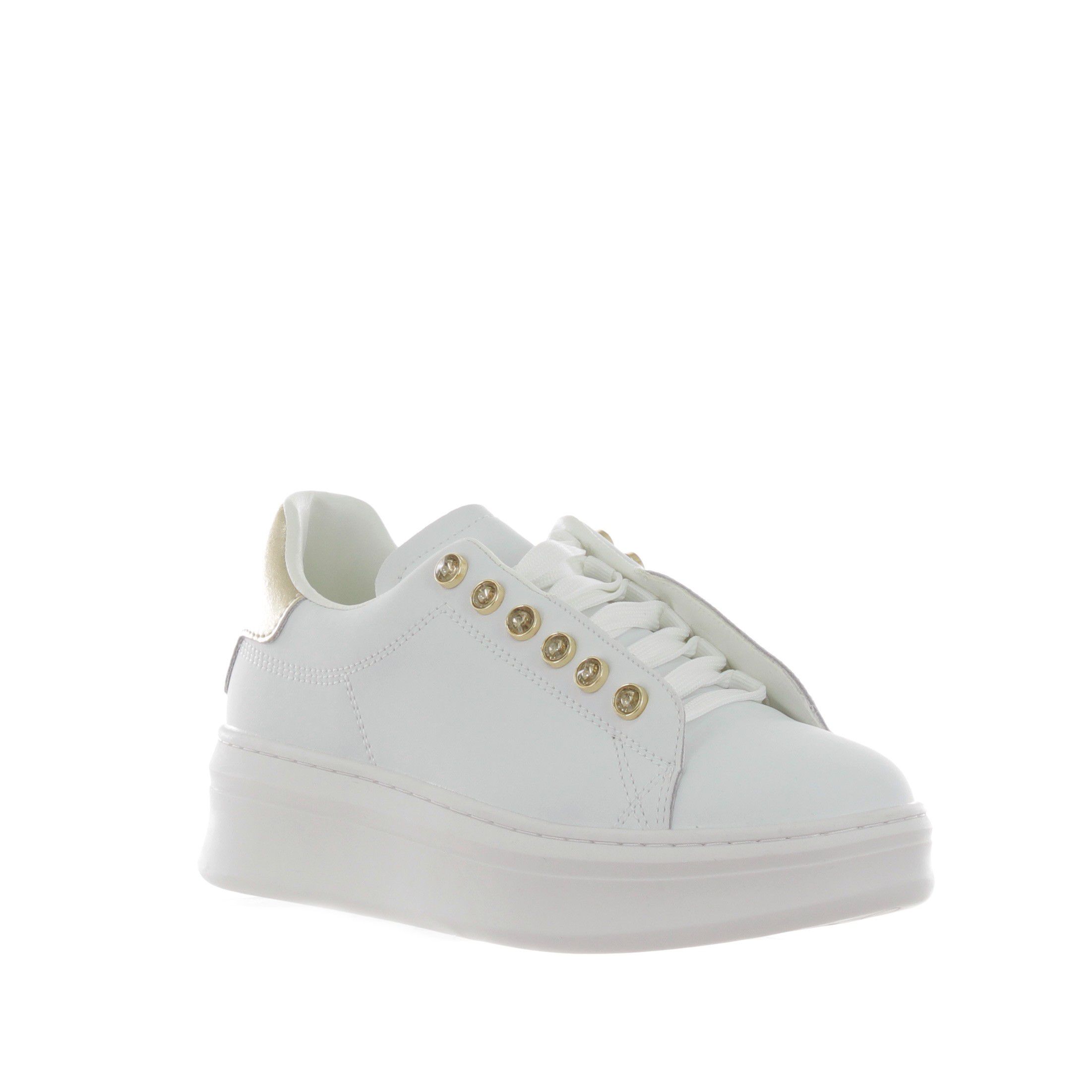 Gaëlle paris sneaker addict con tallone in ecopelle laminato da donna