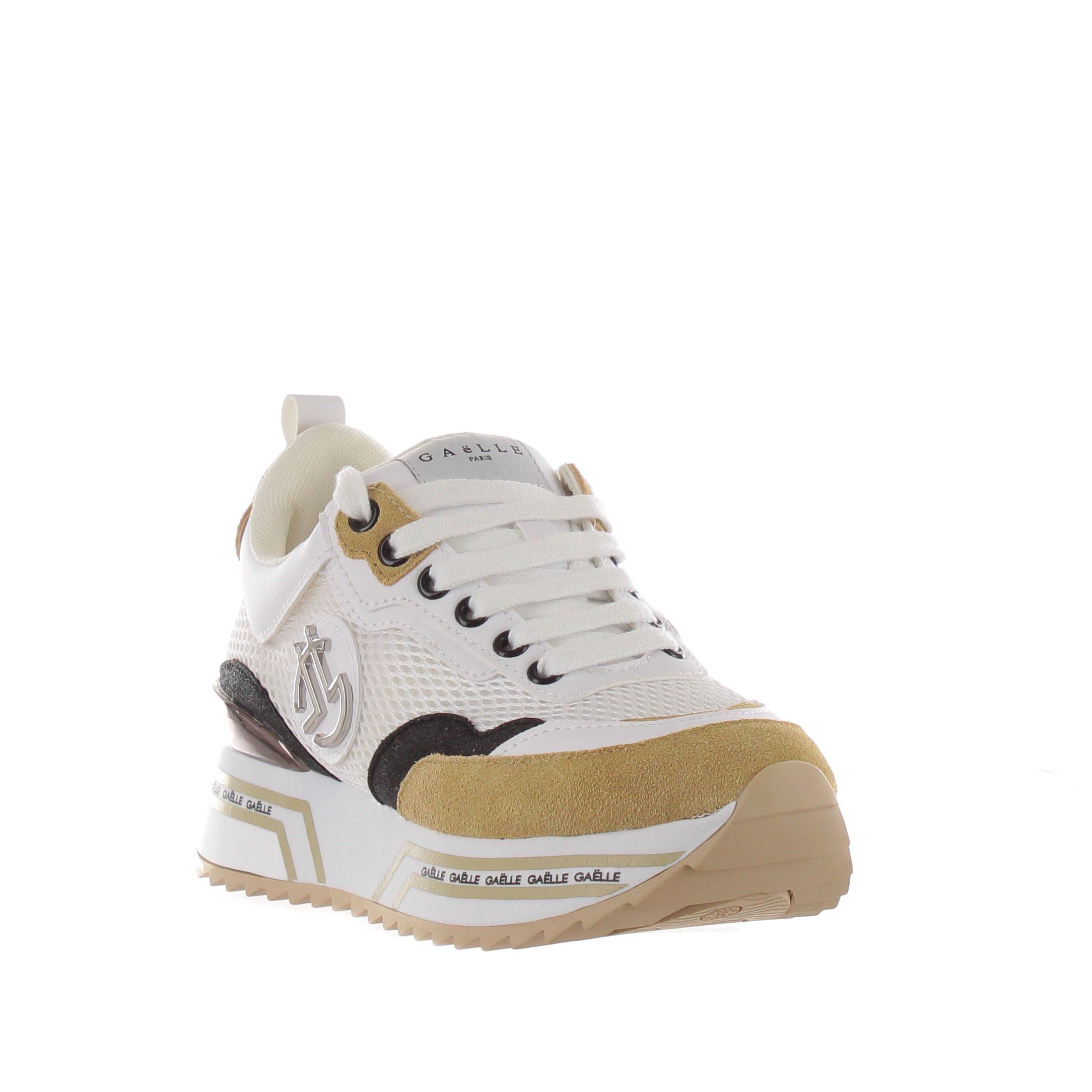 Gaëlle paris sneaker running in suede e mesh da donna