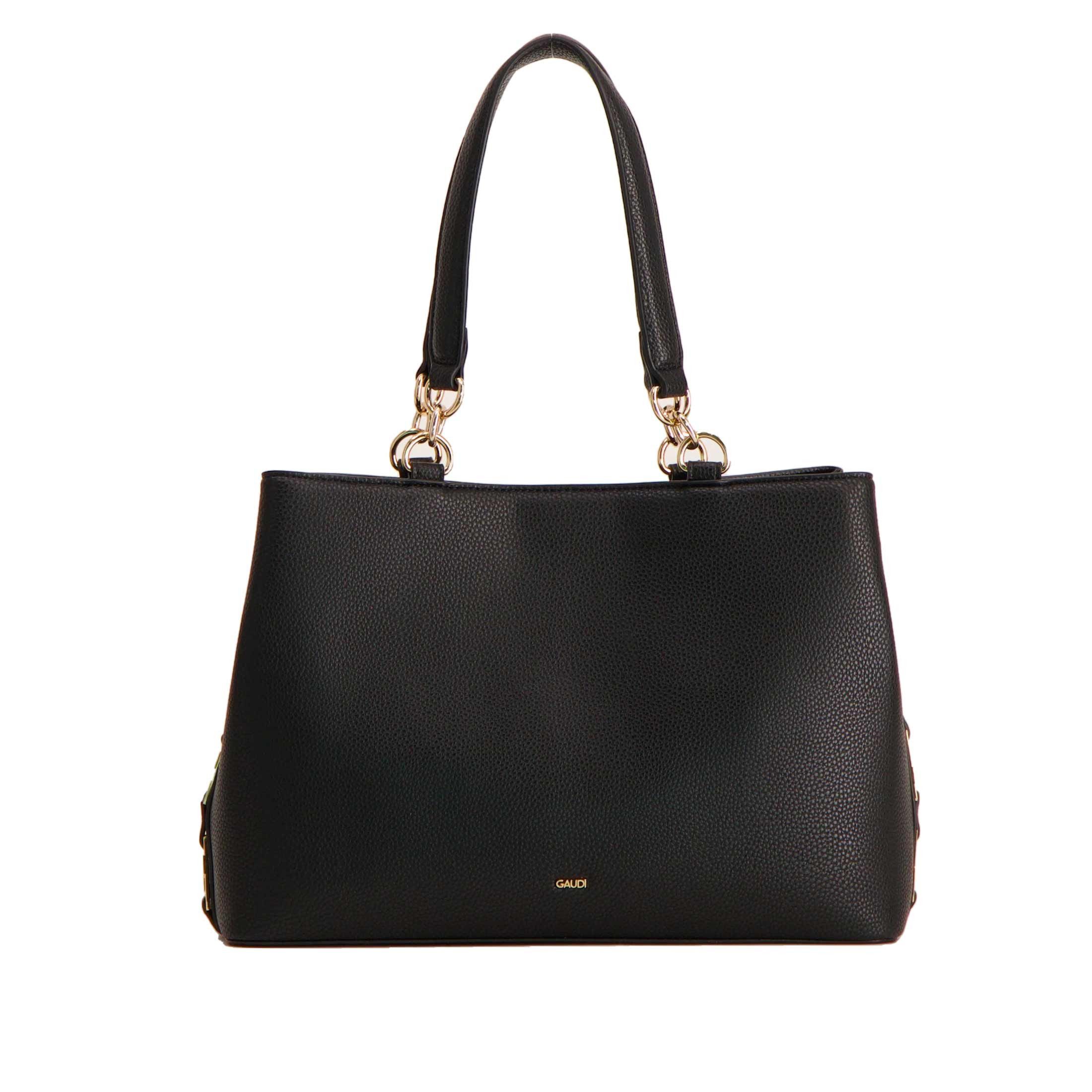 Gaudì borsa shopping in similpelle martellata da donna
