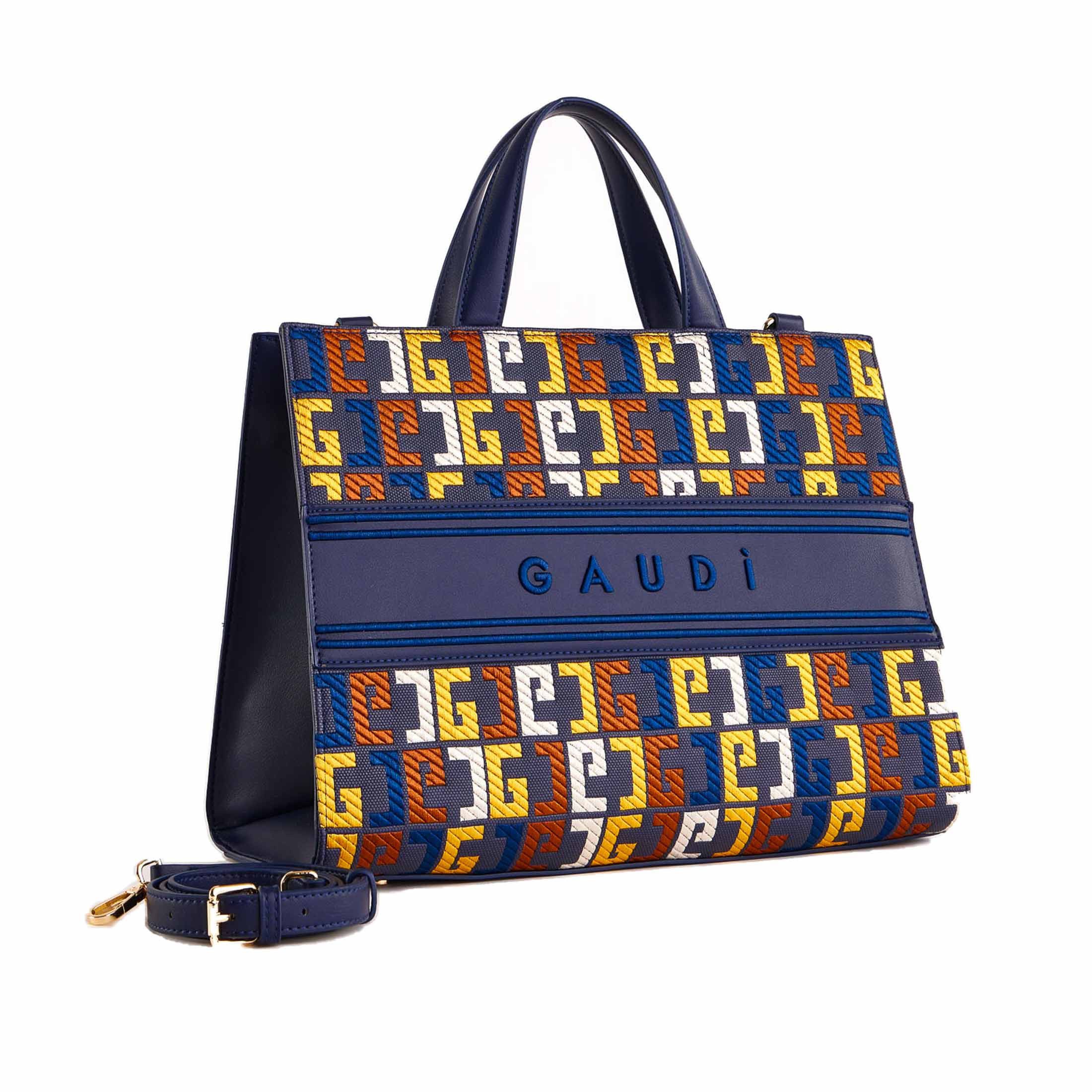 Gaudì handbag linea ada summer in similpelle e tela da donna