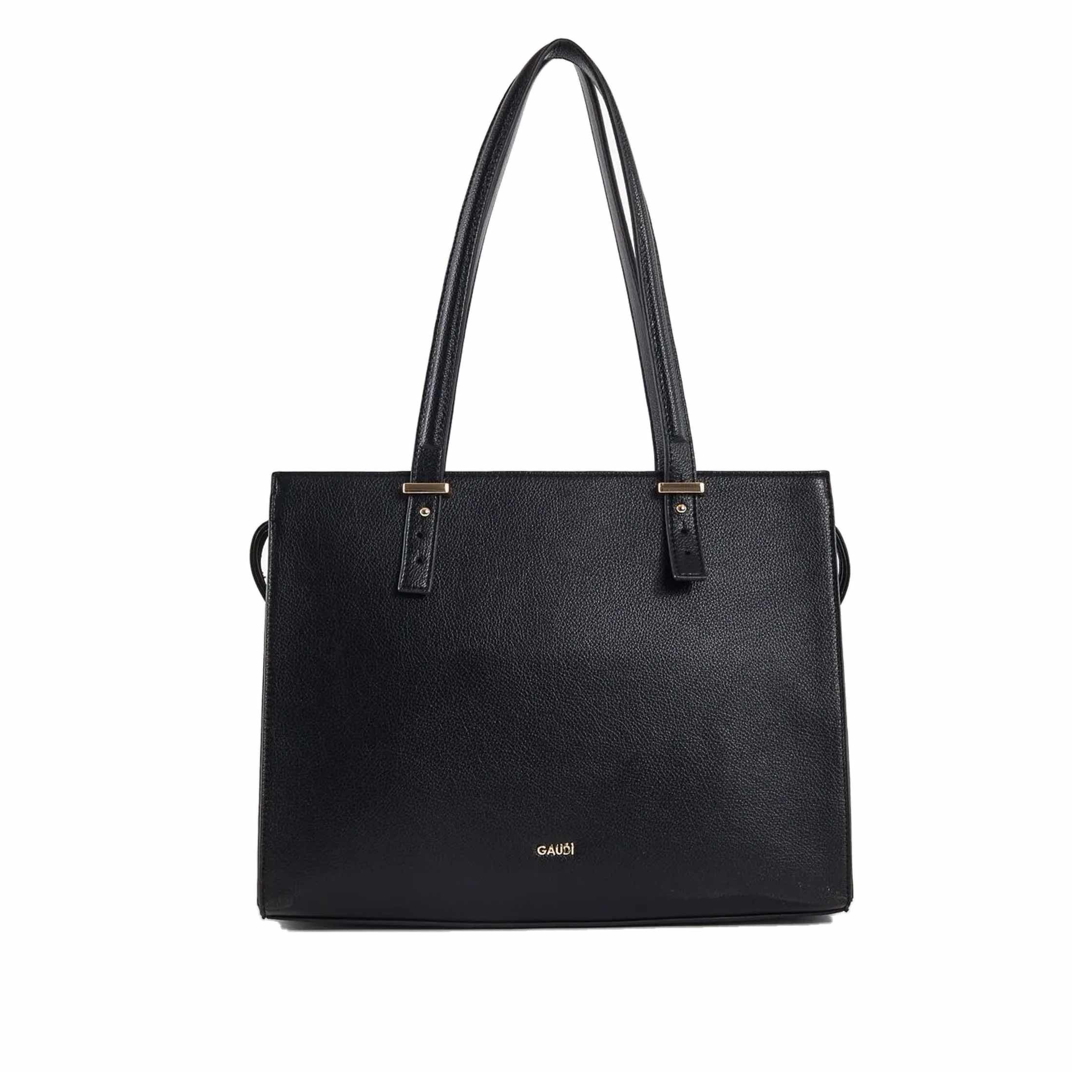 Gaudì shopper in similpelle martellata con borchie da donna