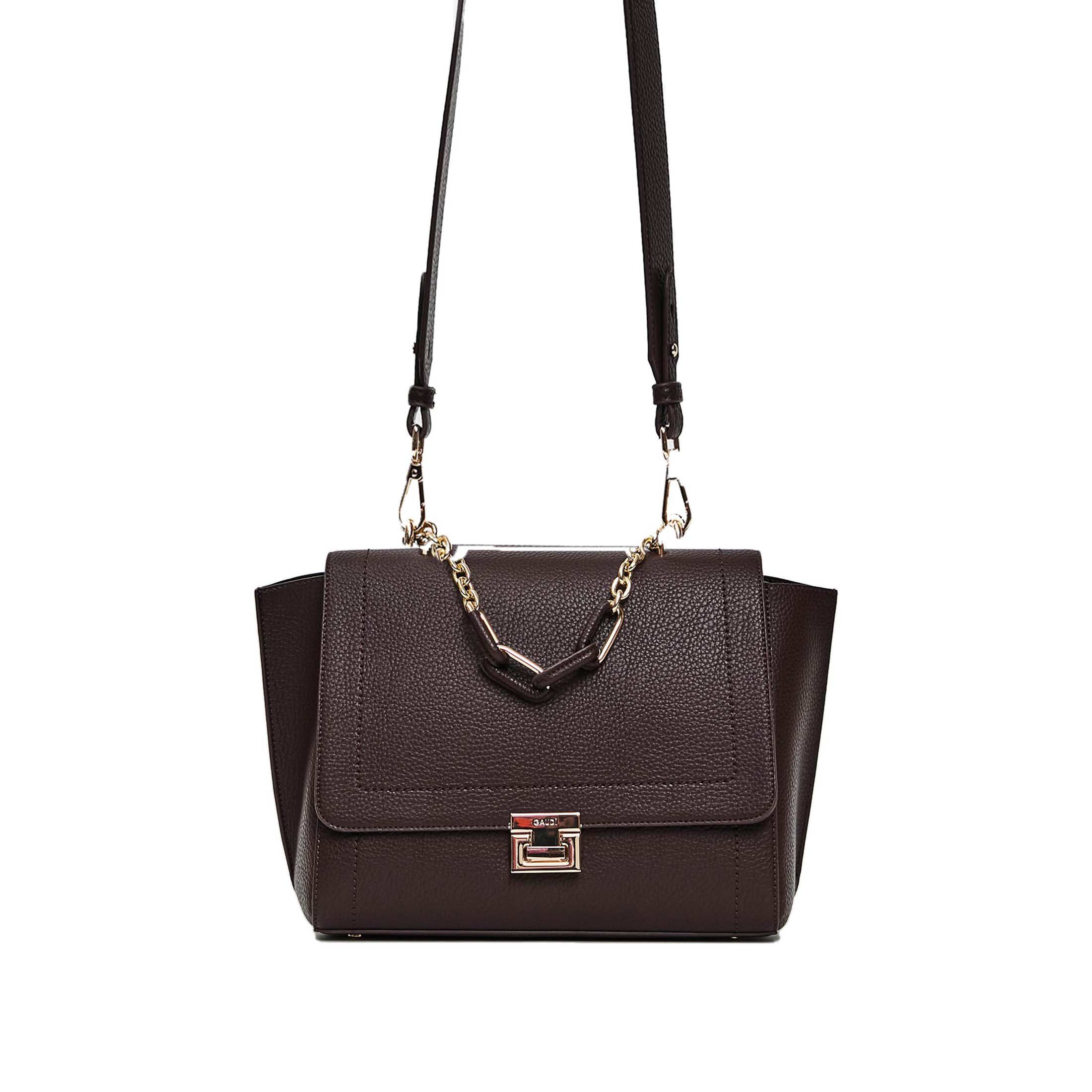 Gaud&igrave; small handbag  erin in similpelle con grana da donna
