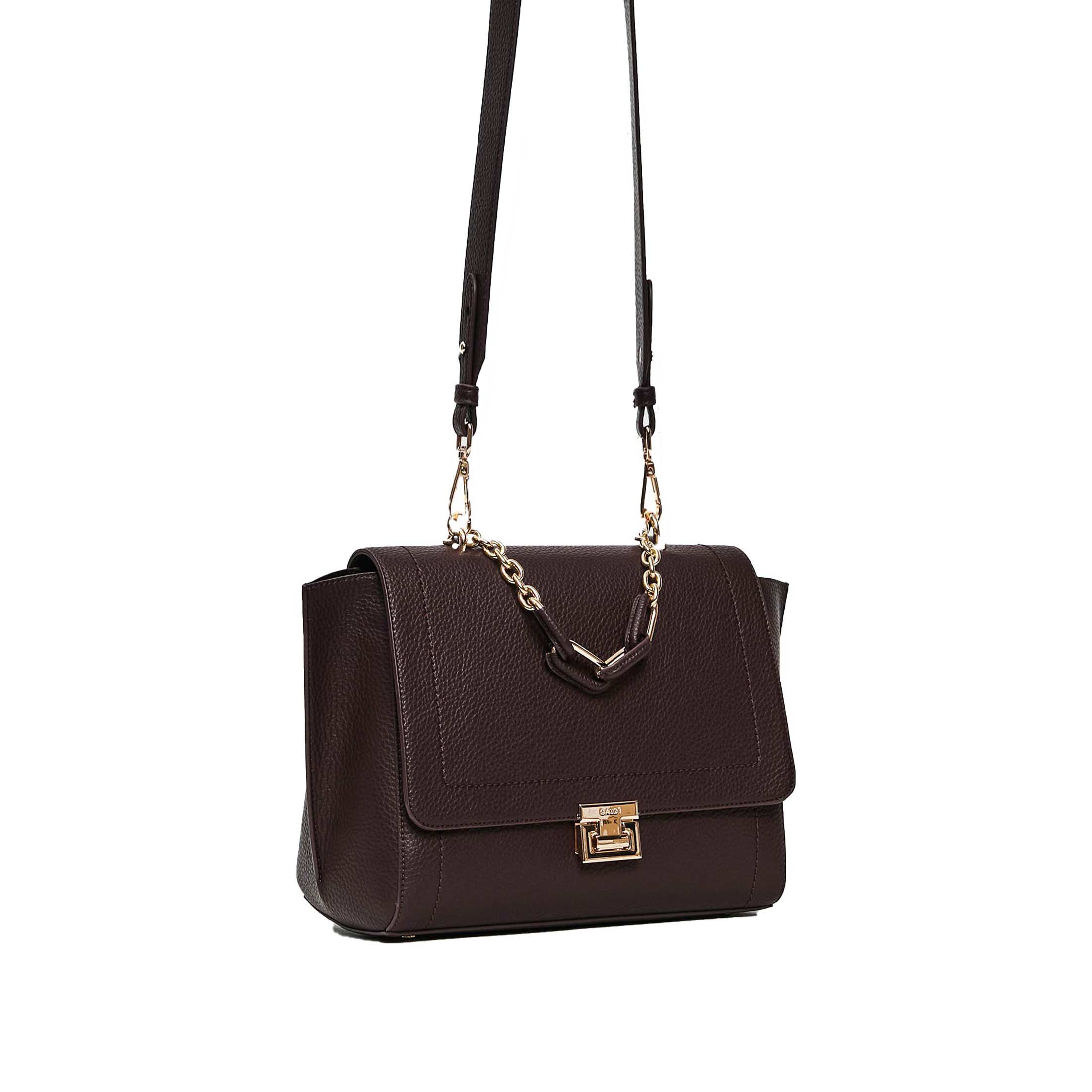 Gaud&igrave; small handbag  erin in similpelle con grana da donna