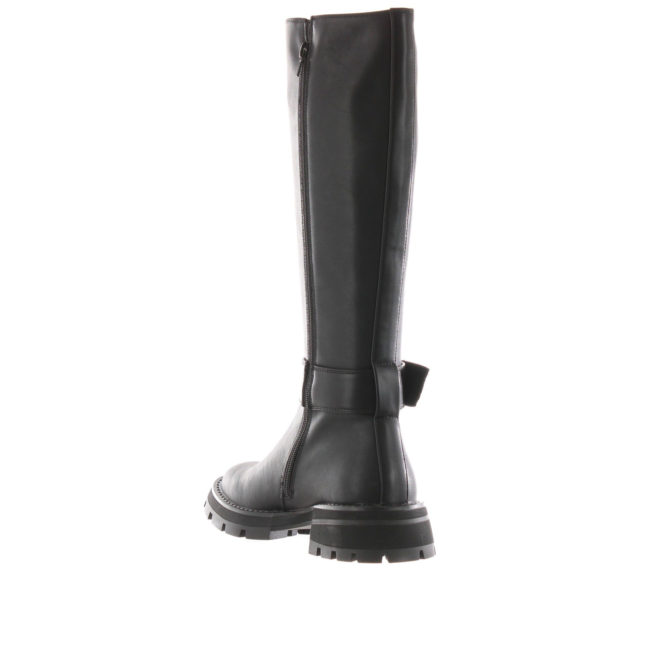 Gaudì stivale in pelle con gambale stretch da donna