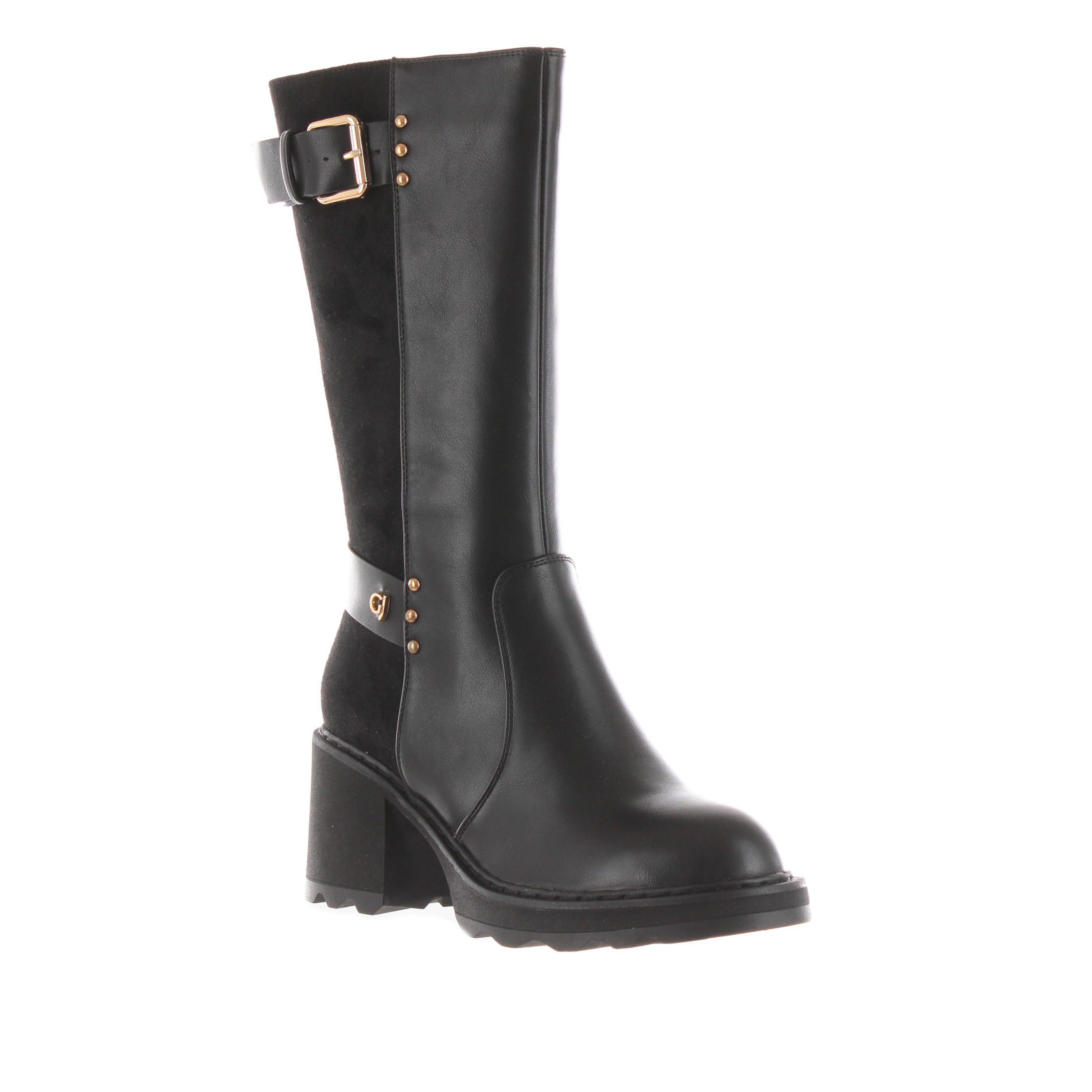 Gaudì stivale in pelle e camoscio da donna