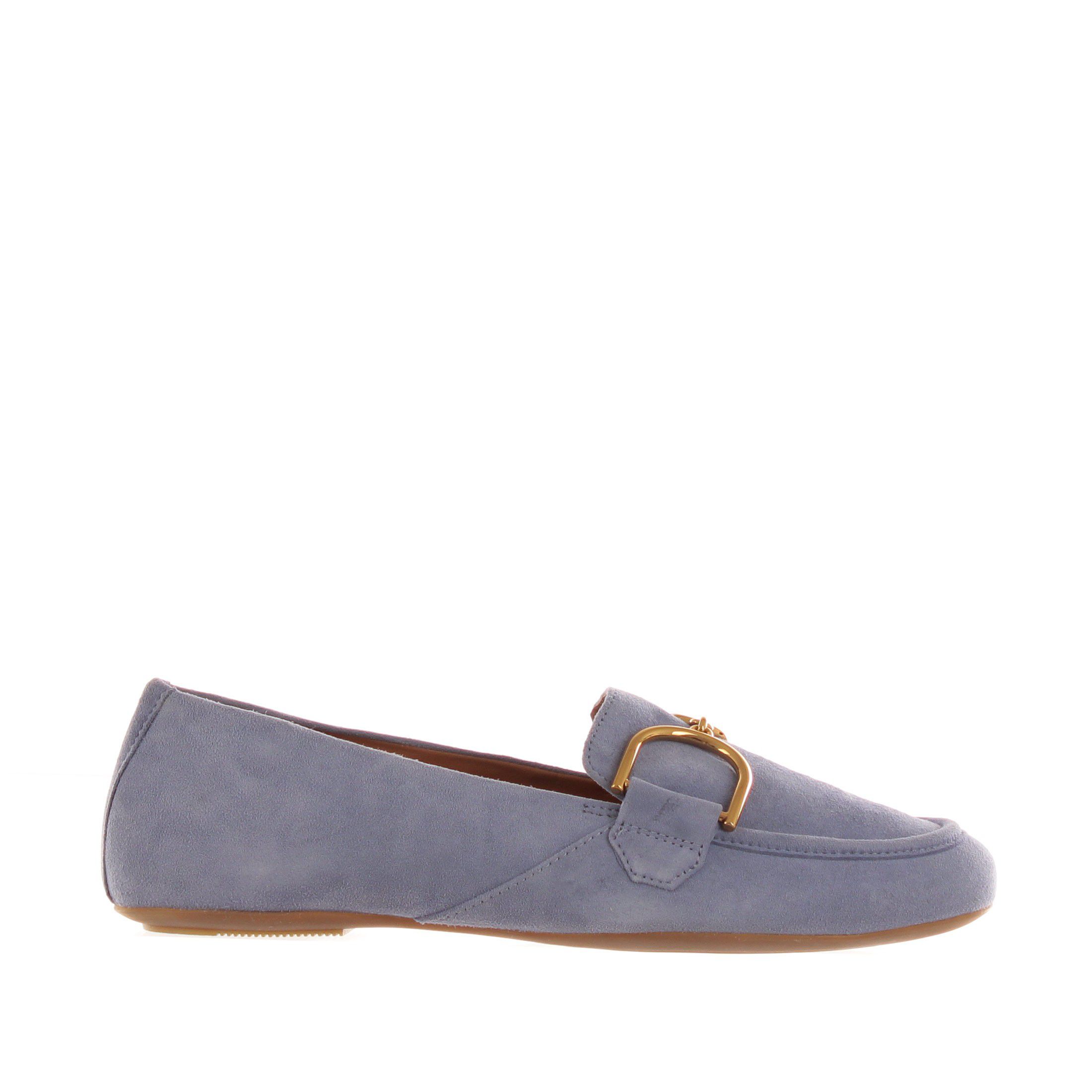 Geox mocassino palmaria in camoscio da donna