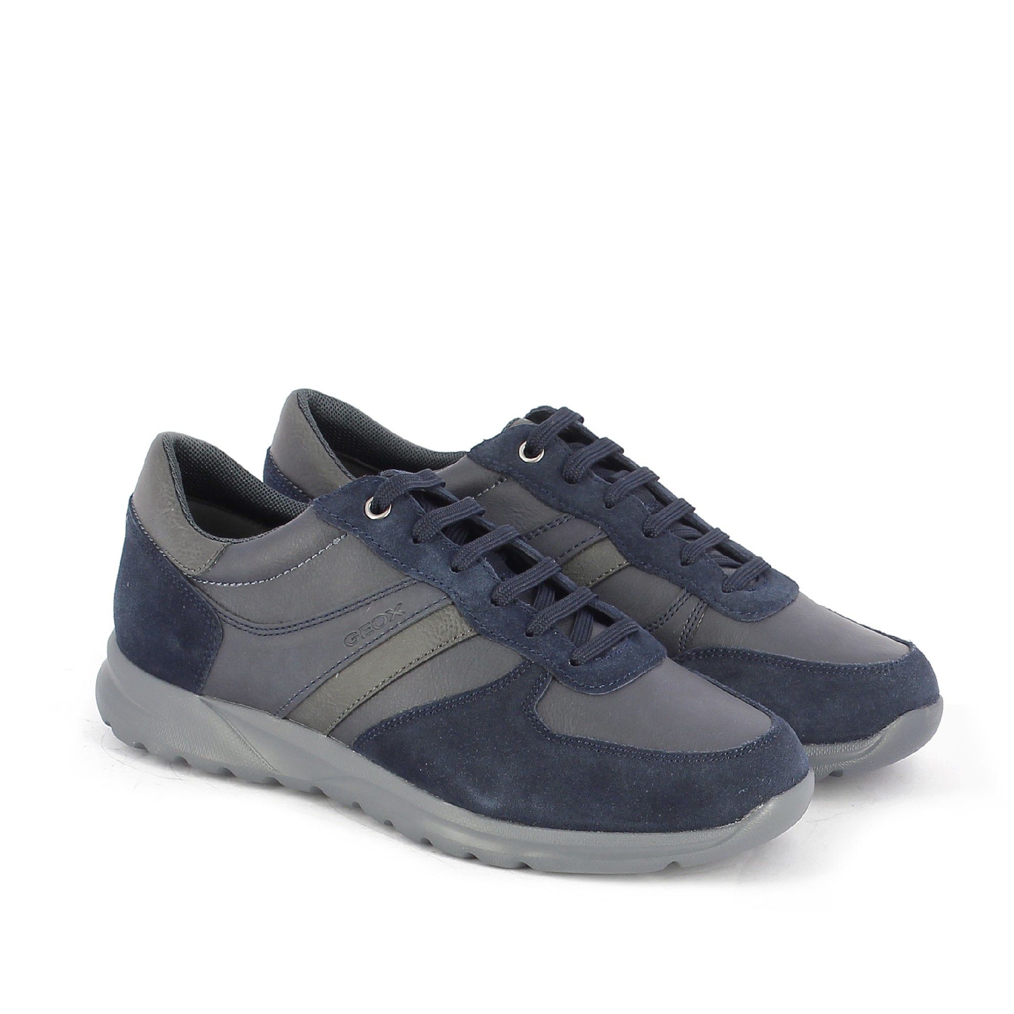 Geox sneaker b pelle suede da uomo