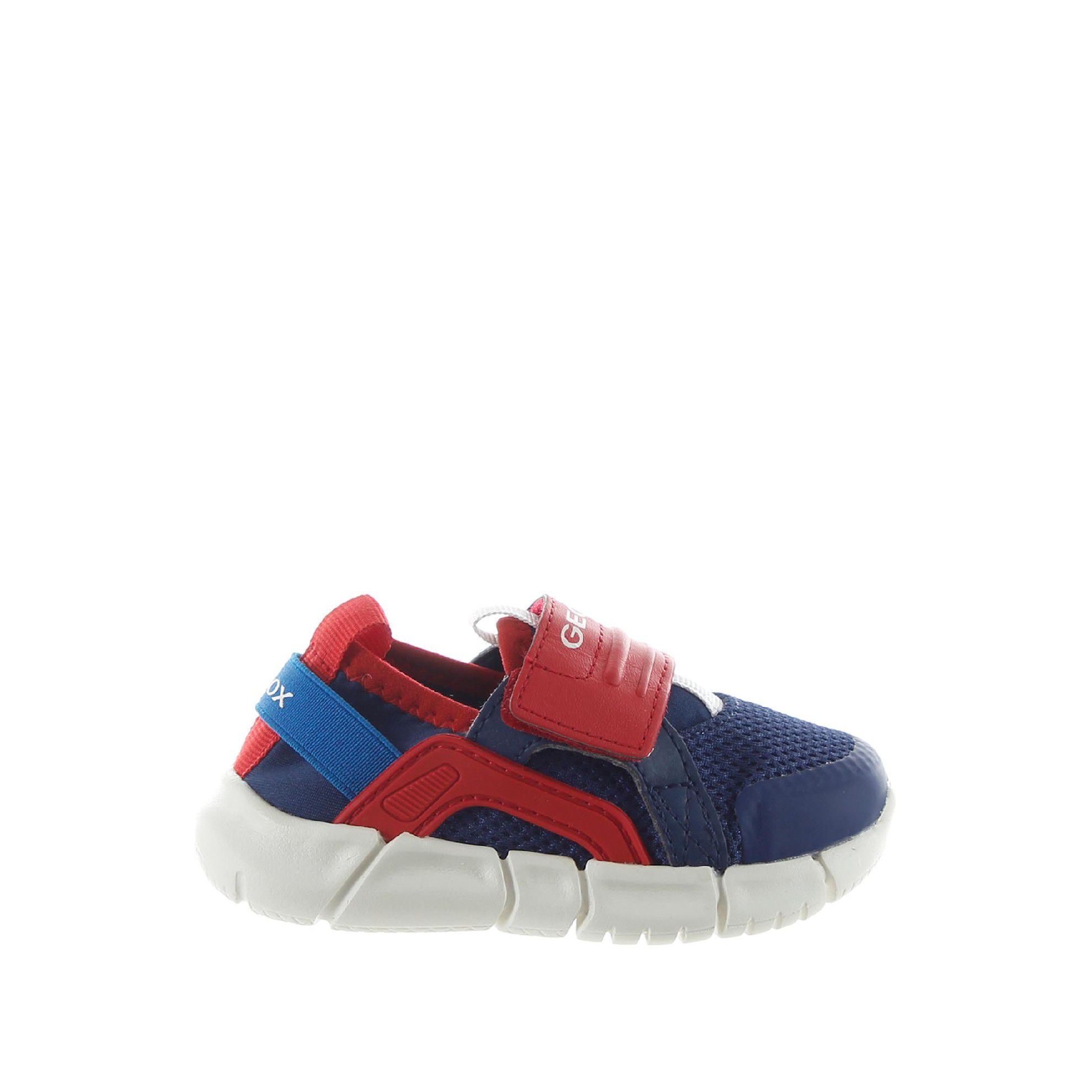 Geox sneaker flexyper in mesh e nappa da bambino