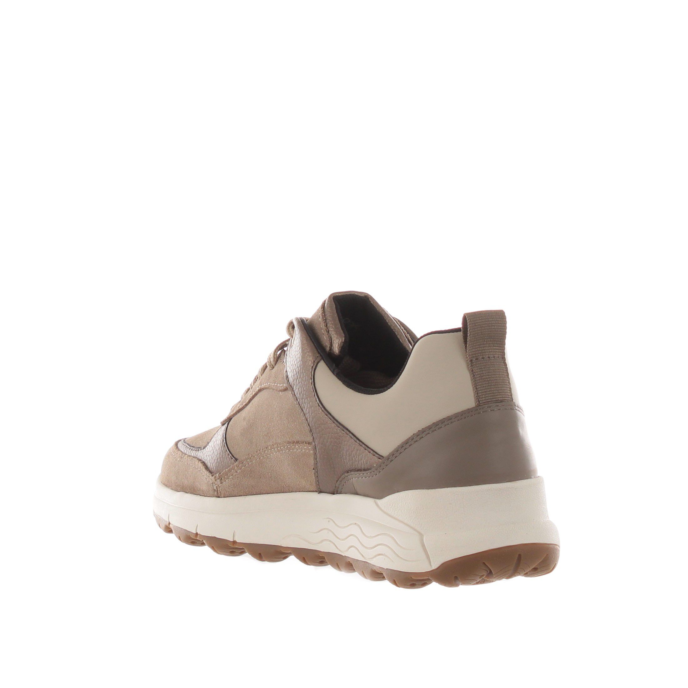Geox sneaker spherica 4x4 b abx in camoscio da donna