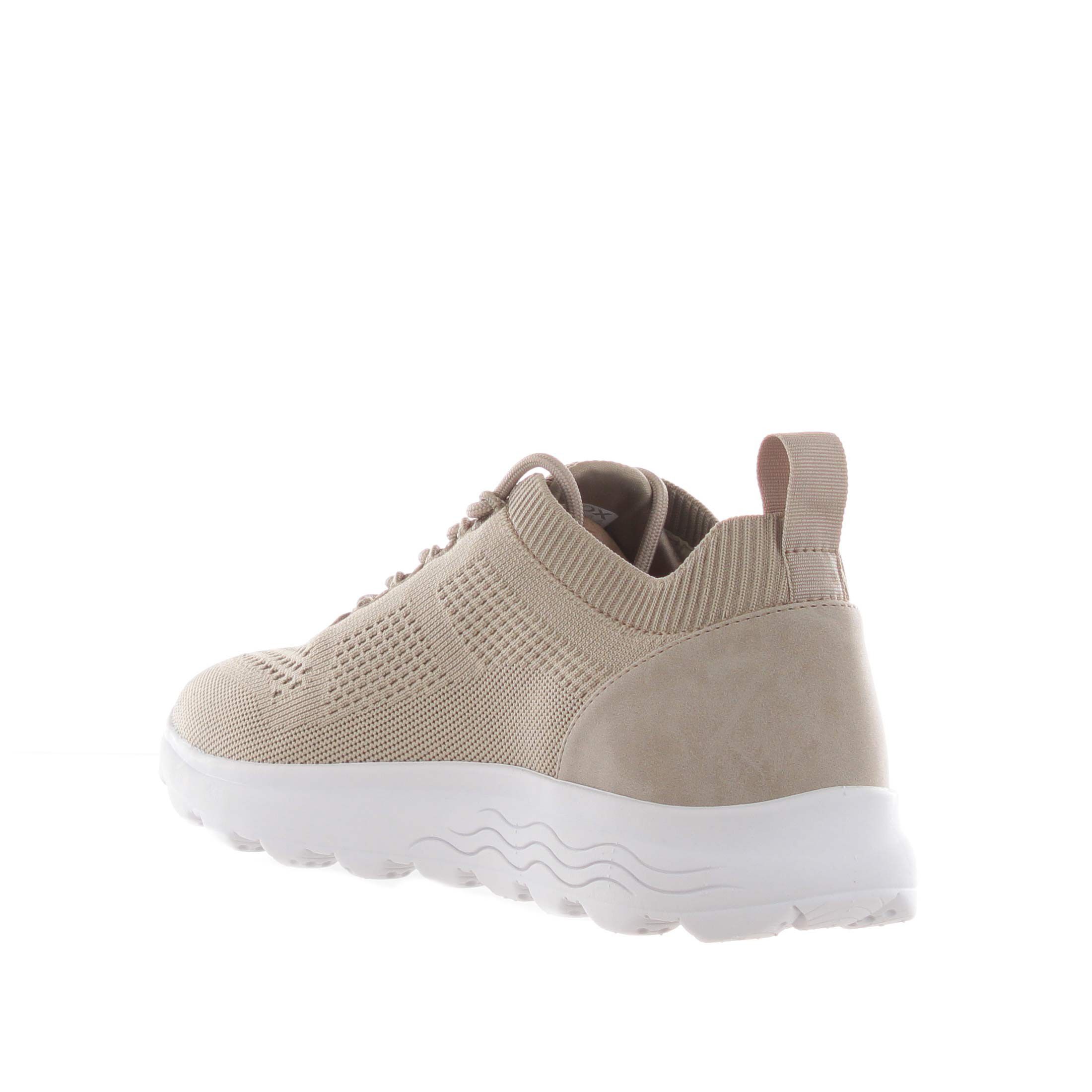 Geox sneaker spherica in maglia e pelle da uomo