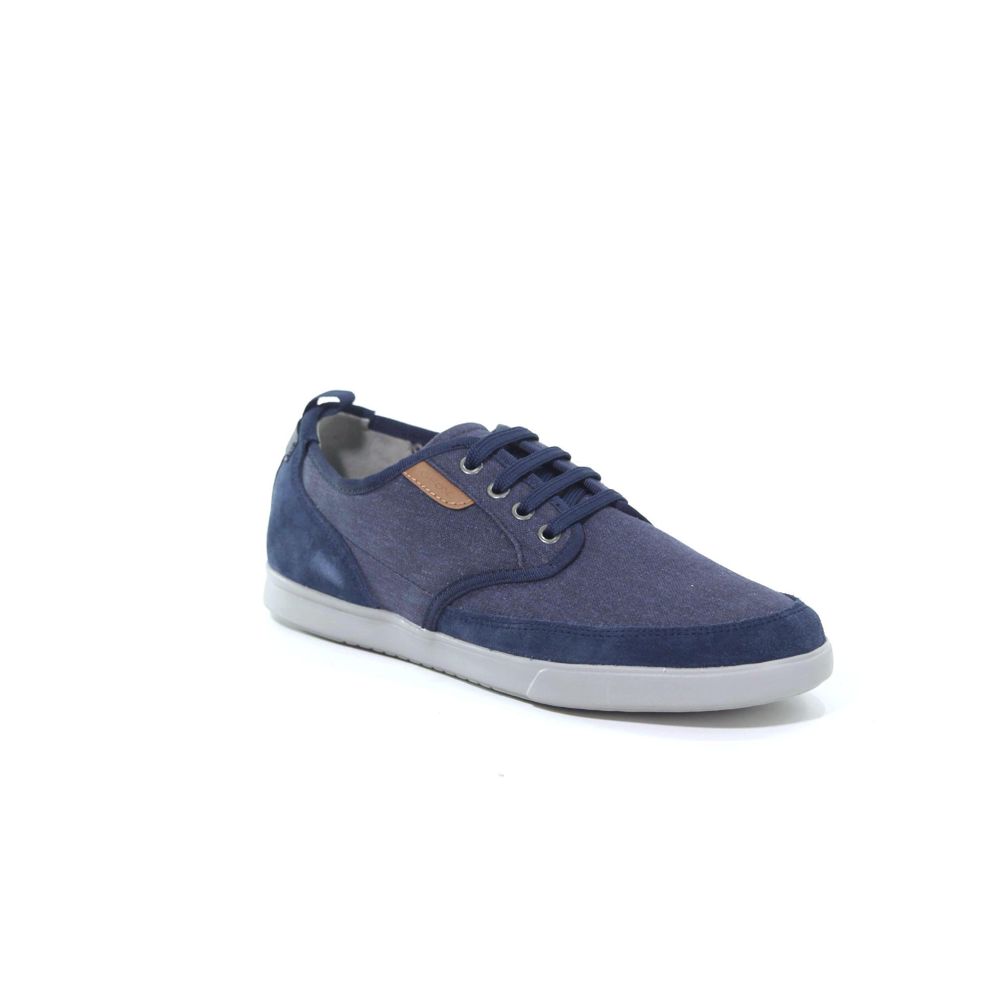 Geox sneaker walee b in canvas e suede da uomo