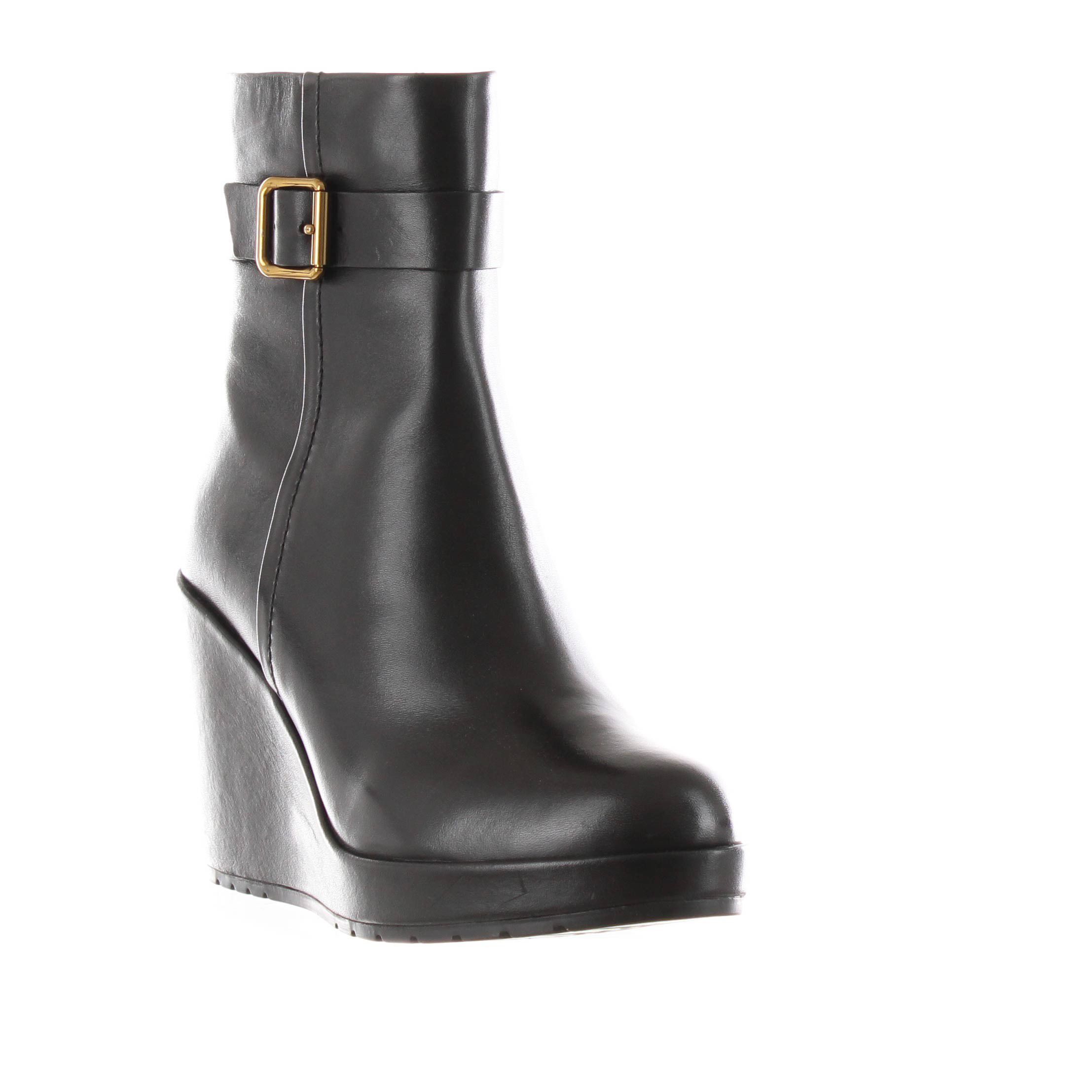 Geox stivaletto con zeppa manilva in pelle da donna