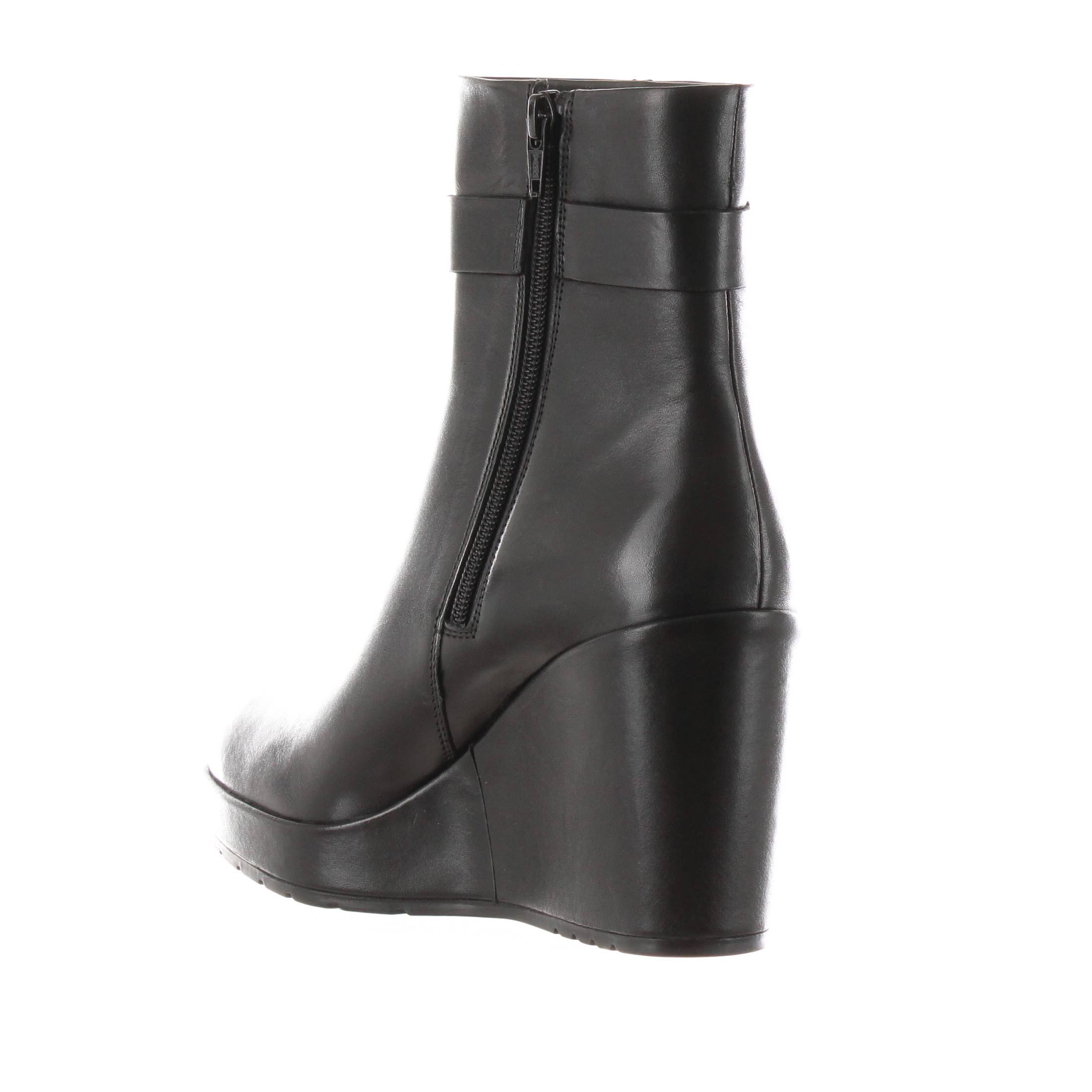 Geox stivaletto con zeppa manilva in pelle da donna