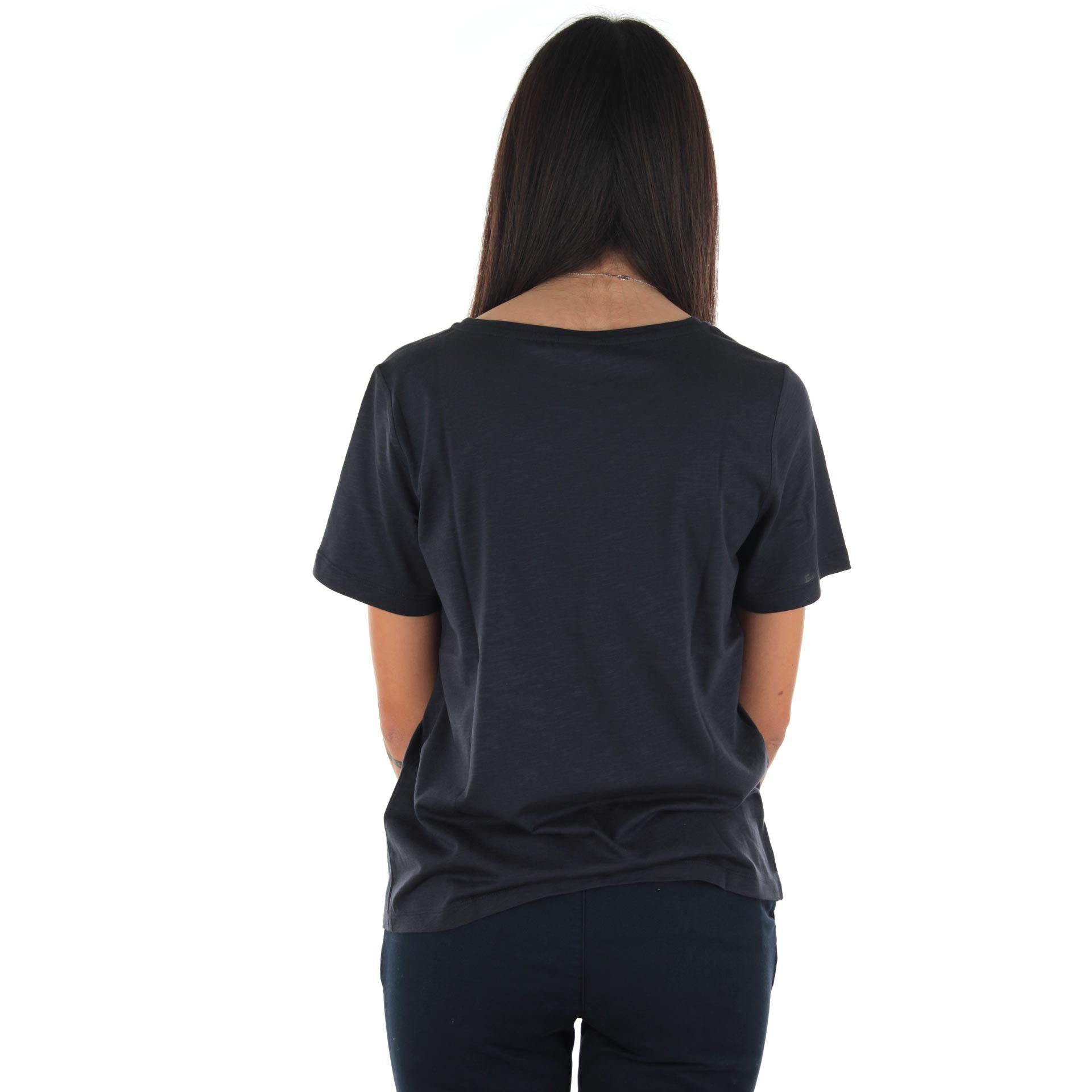 Geox t-shirt in misto cotone con logo con borchiette da donna