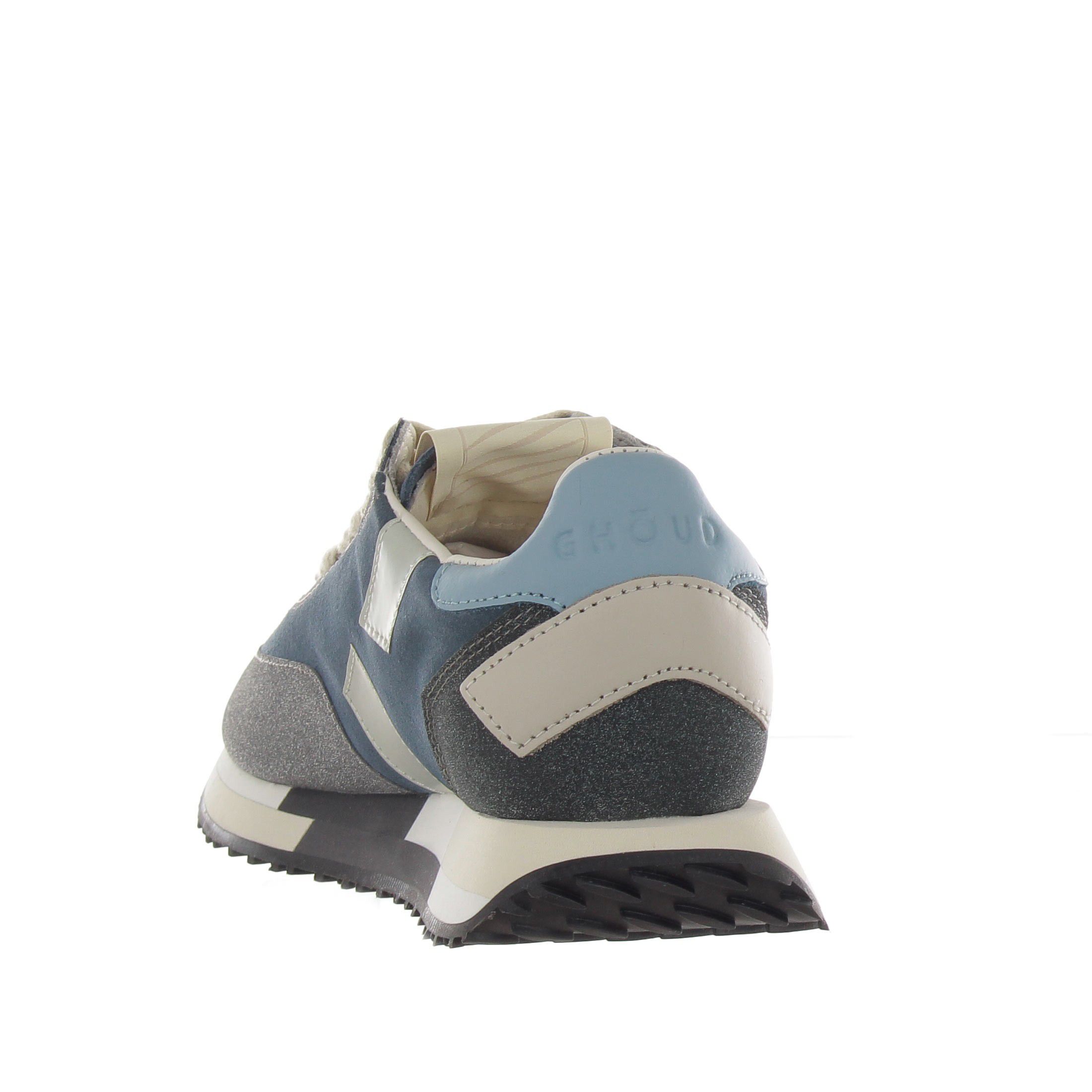 Ghoud sneaker rush multicolor in nylon e camoscio da donna
