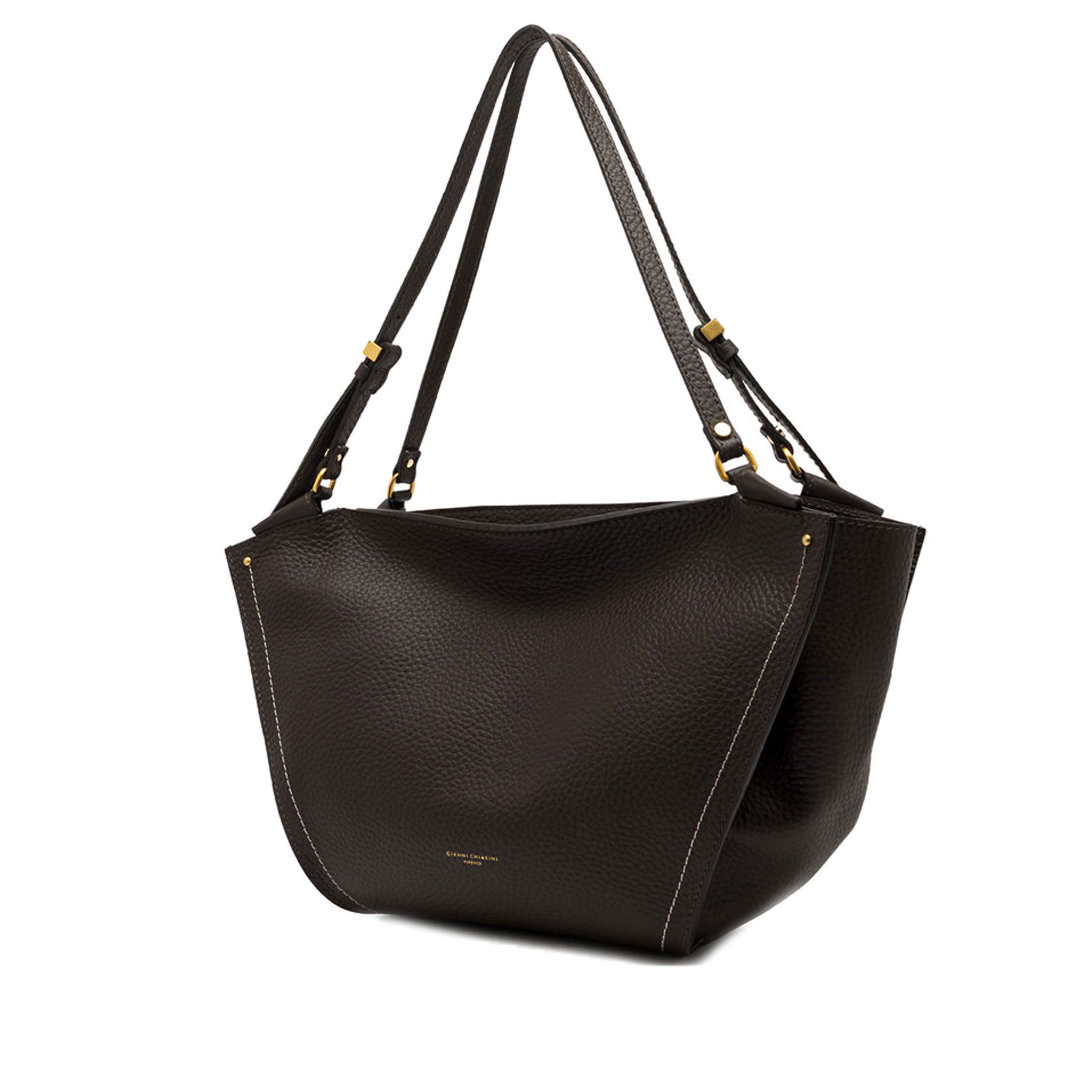 Gianni chiarini borsa a spalla bloom in pelle martellata da donna