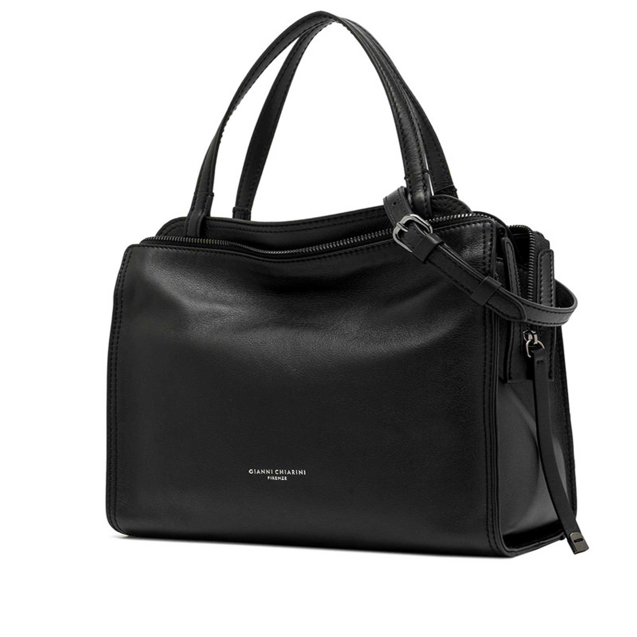 Gianni chiarini borsa a spalla janis in pelle martellata da donna