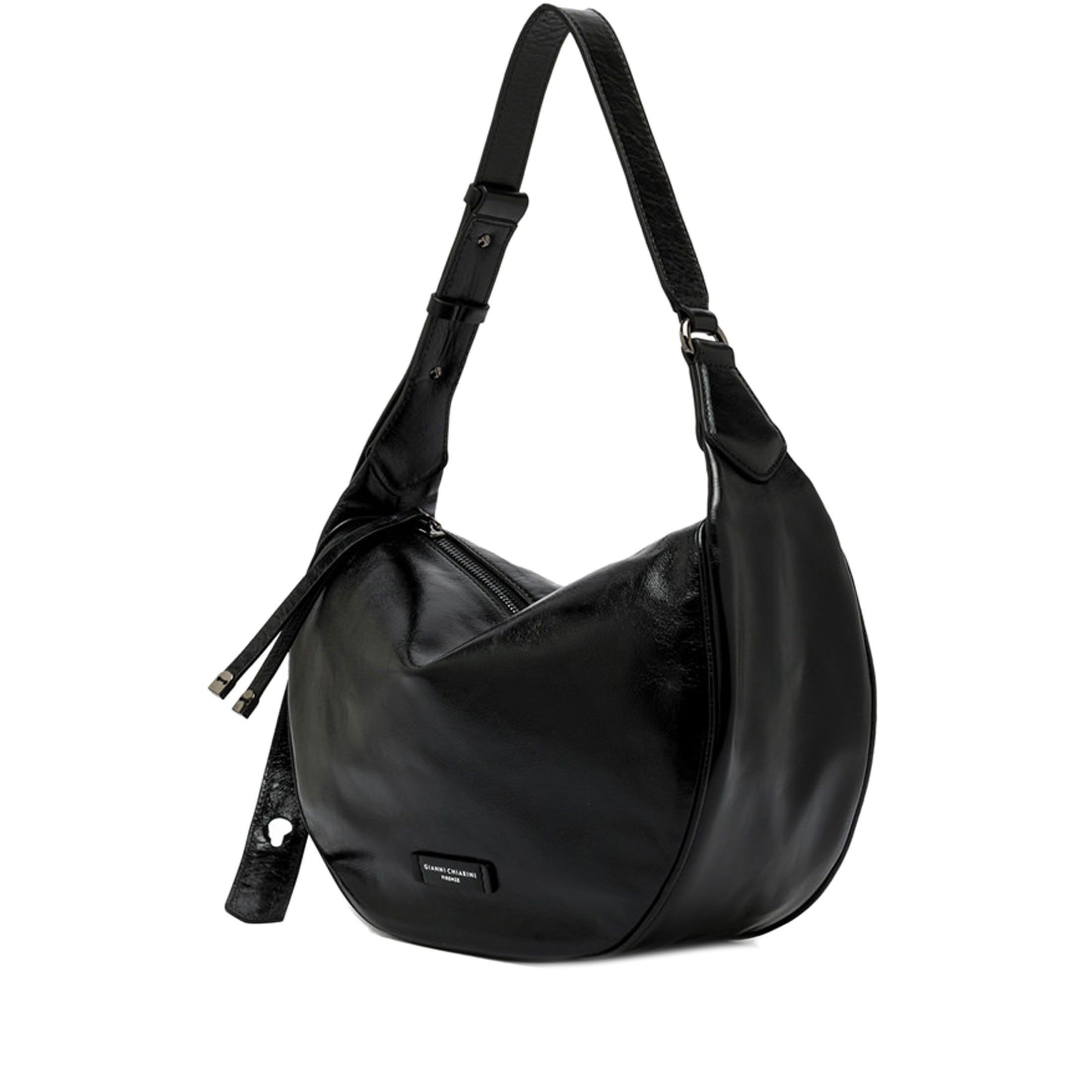Gianni chiarini borsa a tracolla charlotte in pelle lucida da donna