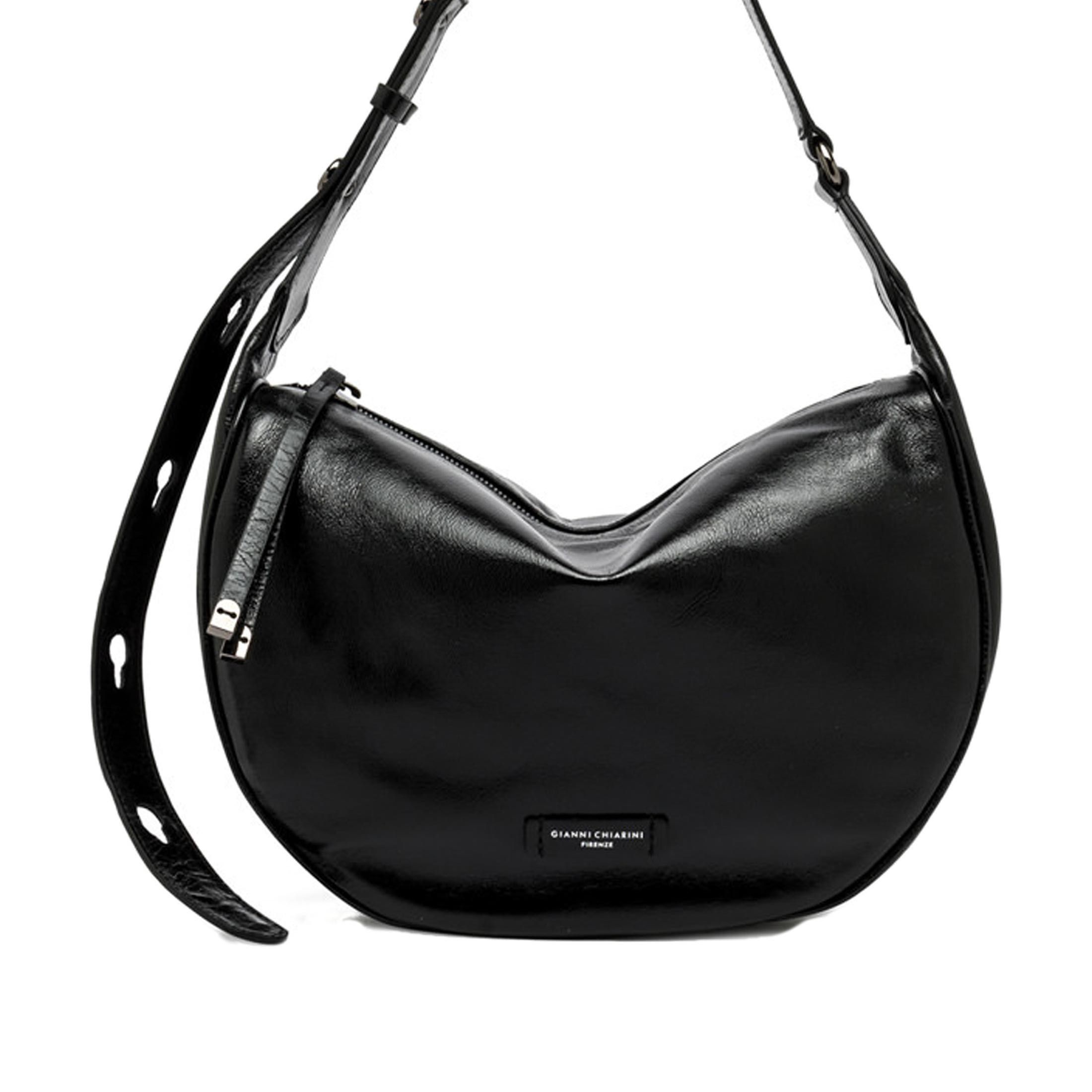 Gianni chiarini borsa a tracolla charlotte large in pelle lucida da donna