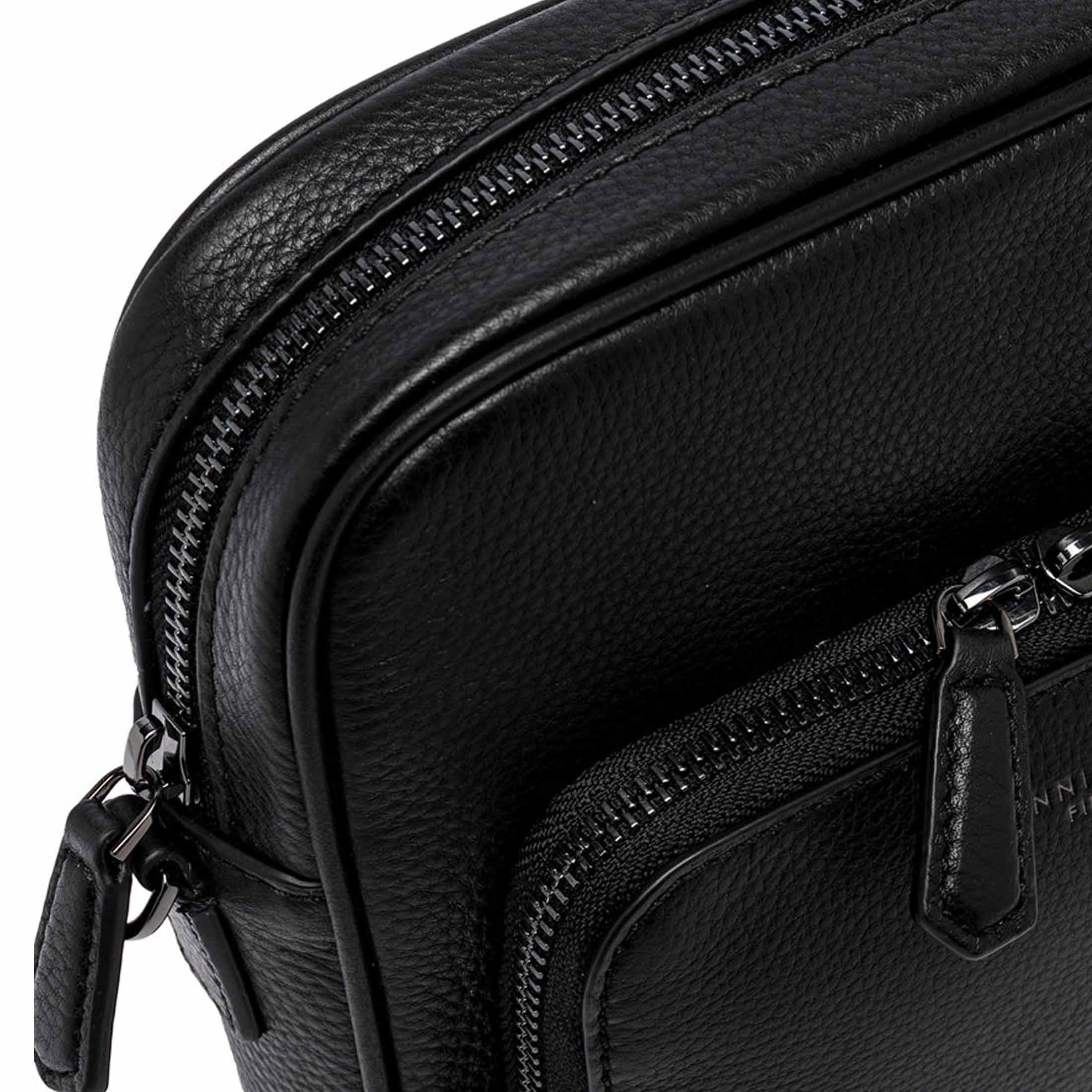 Gianni chiarini borsa a tracolla florence in pelle martellata da uomo