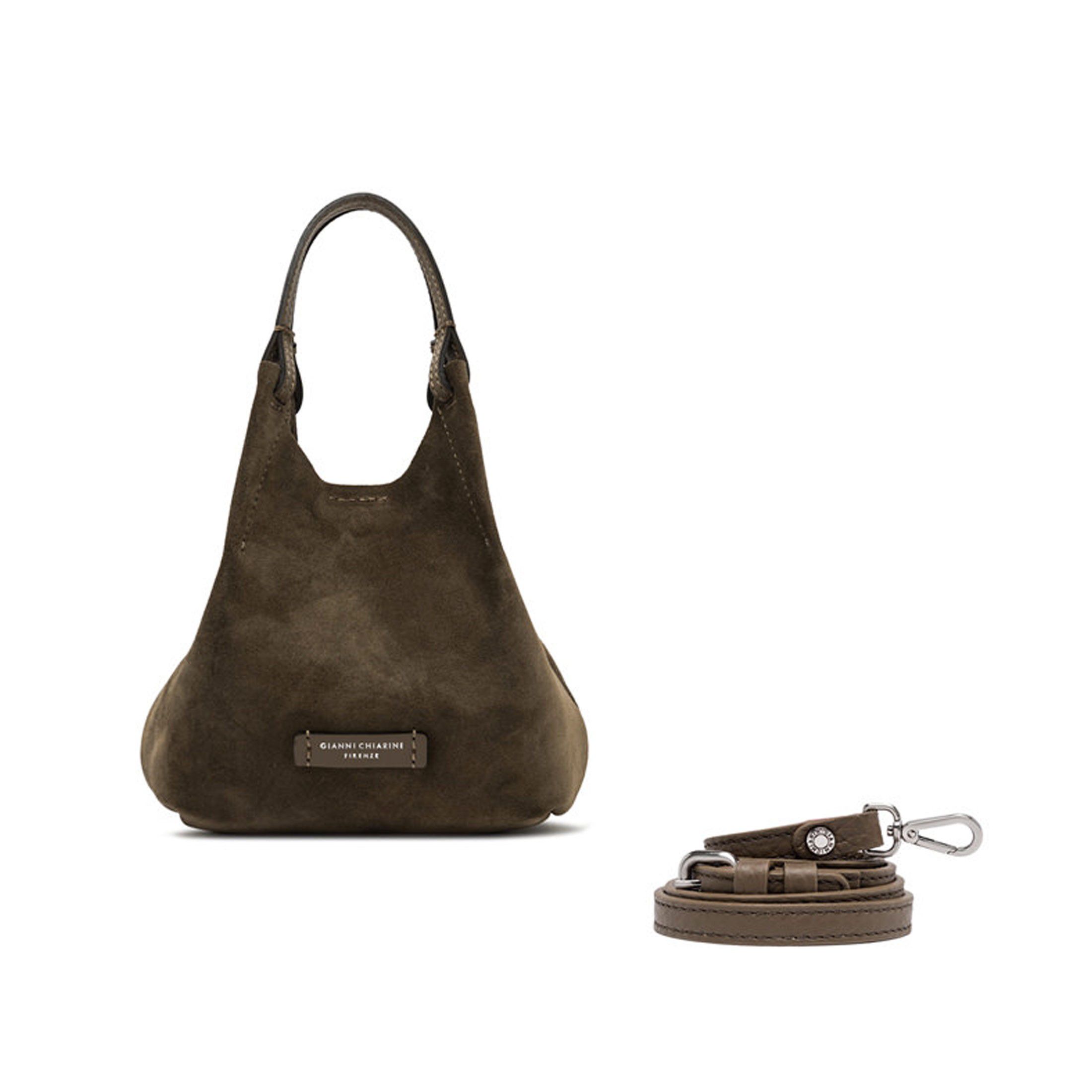 Gianni chiarini mini tracolla dua in camoscio da donna