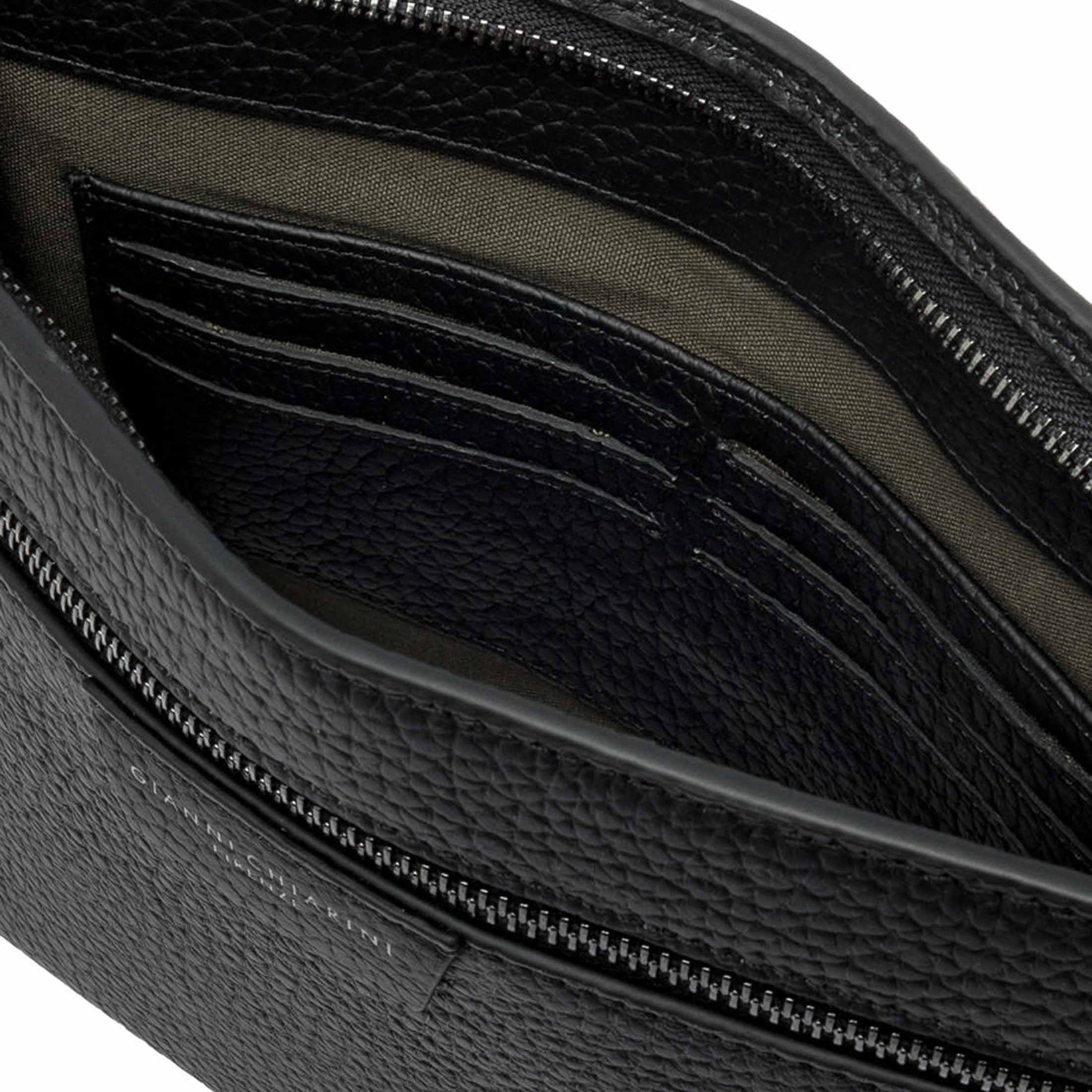 Gianni chiarini pochette florence in pelle martellata da uomo