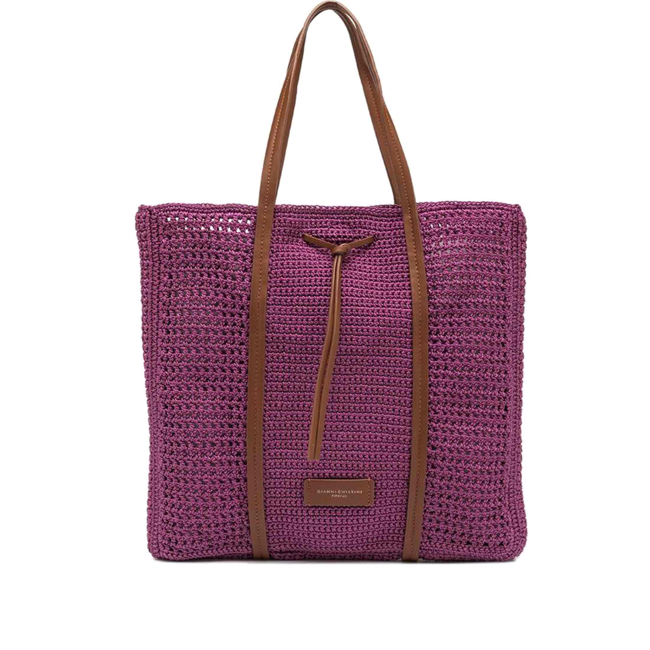 Gianni chiarini shopping victoria in rafia da donna
