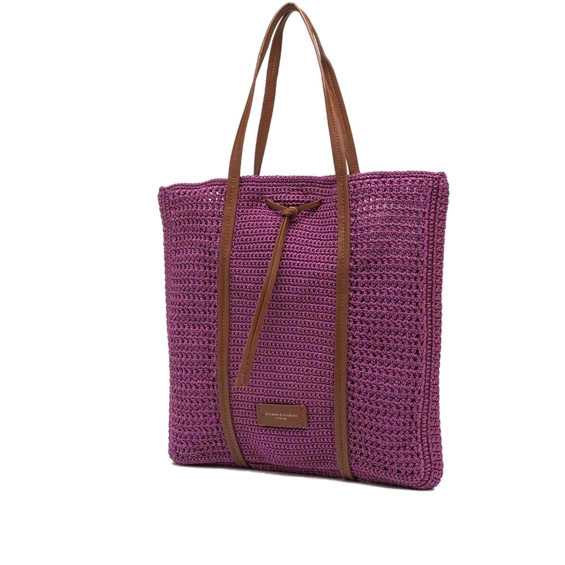 Gianni chiarini shopping victoria in rafia da donna
