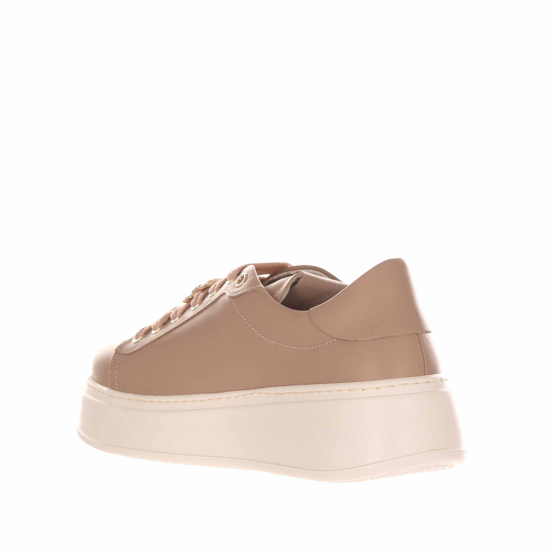 Gio+ sneaker in pelle con accessorio gioiello da donna
