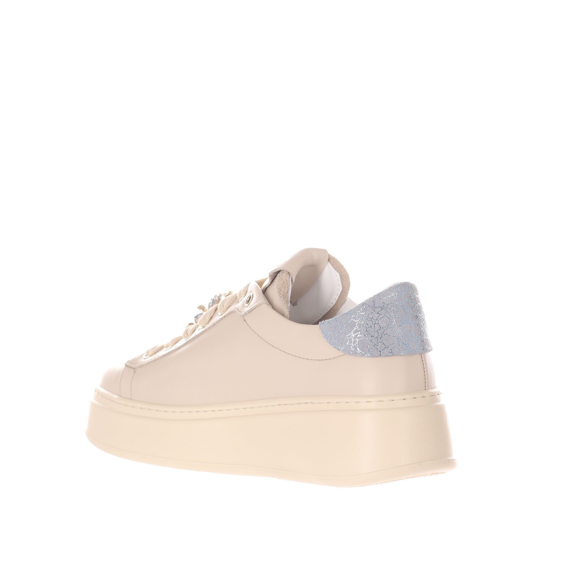 Gio+ sneaker in pelle con dettaglio gioiello da donna