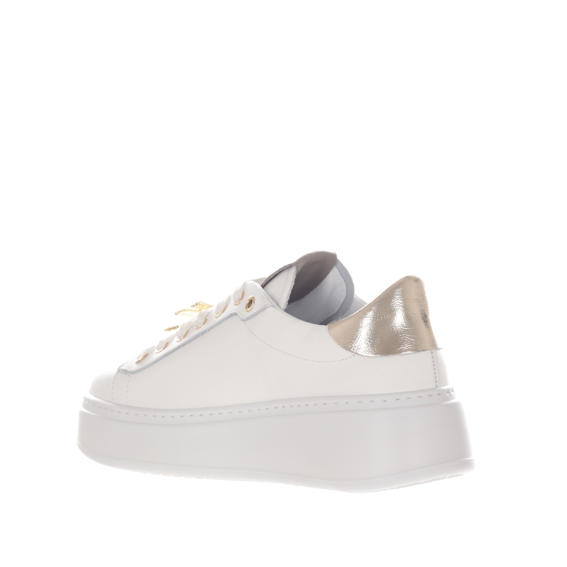 Gio+ sneaker in pelle con dettaglio gioiello da donna